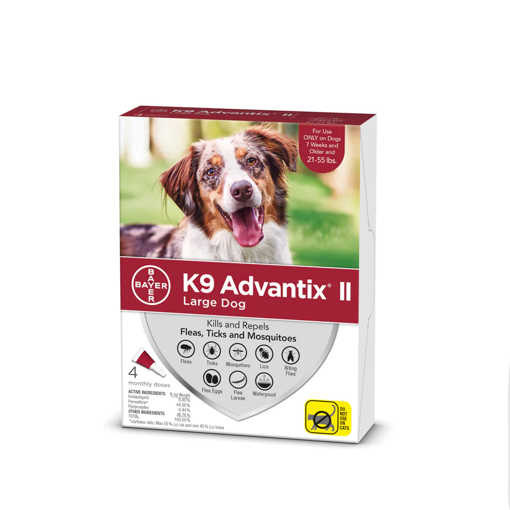 K9 Advantix II Large Dog 21lb-55lb Red 4pk - Image 2