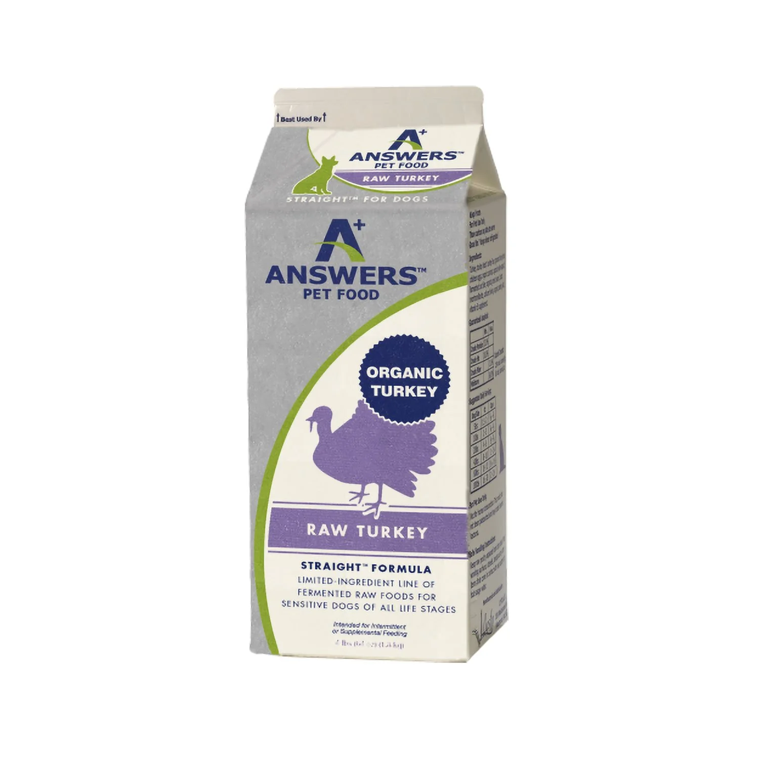 Answers Straight Turkey 4lb Half Gallon