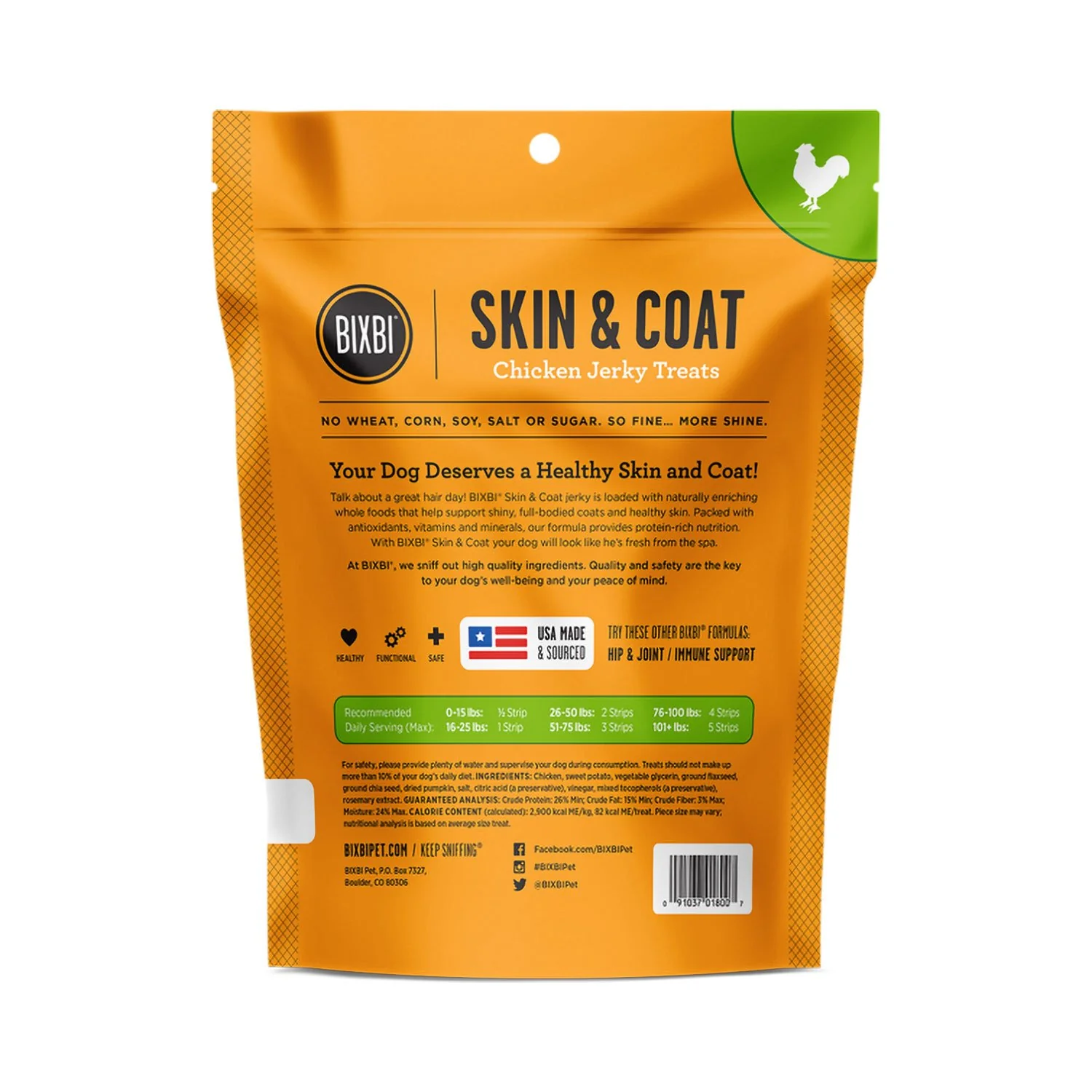 Bixbi Skin & Coat Chicken Jerky - Image 2