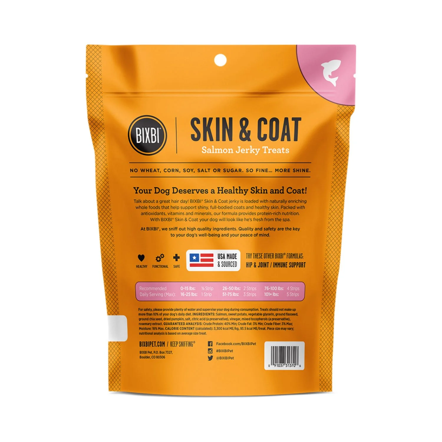 Bixbi Skin & Coat Salmon Jerky - Image 2