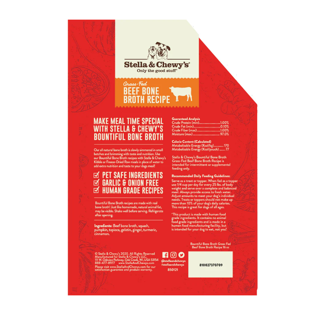 Stella & Chewy's Broth Cage Free Beef 16oz - Image 2