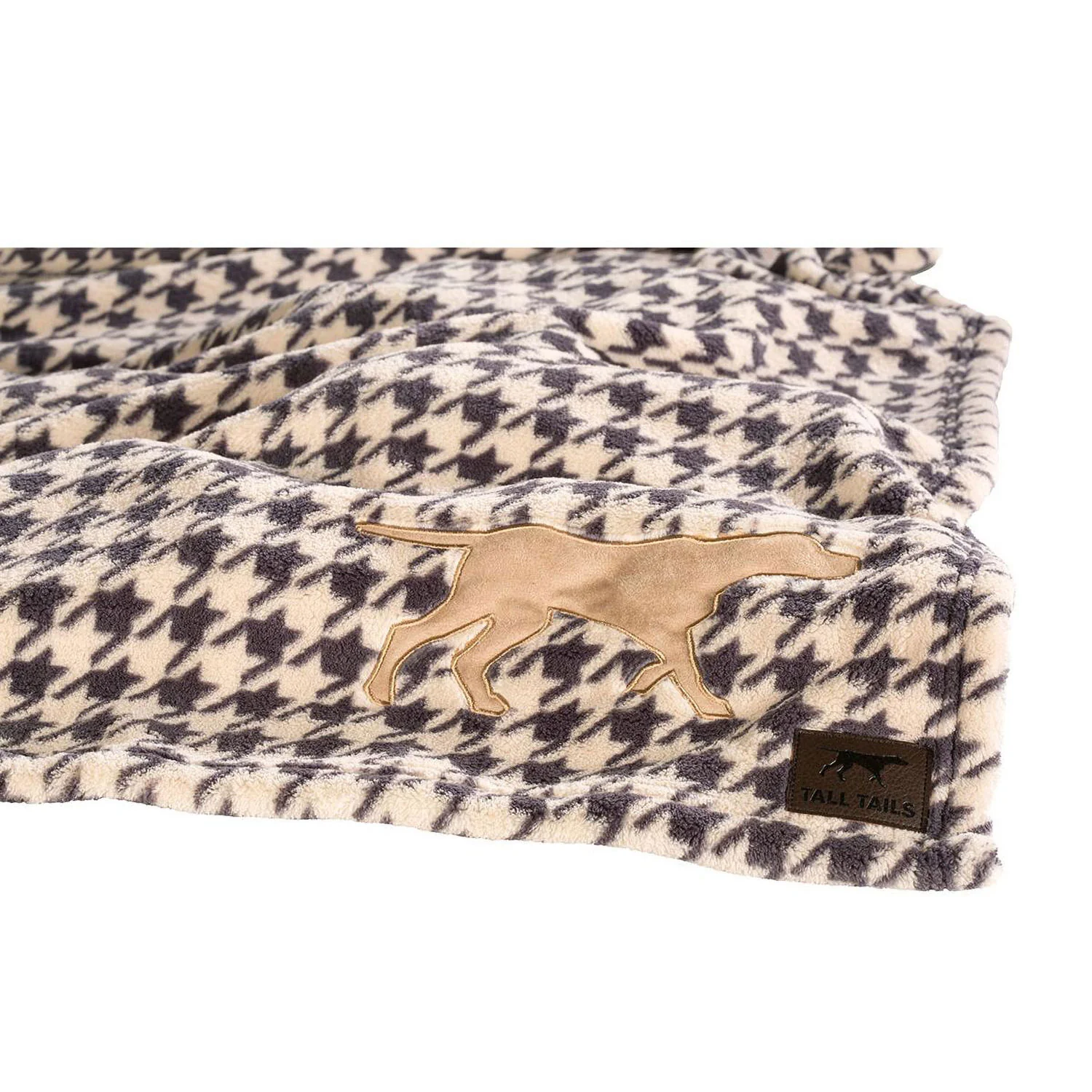 Tall Tails Fleece Blanket Houndstooth Applique 30 x 40 MD - Image 3