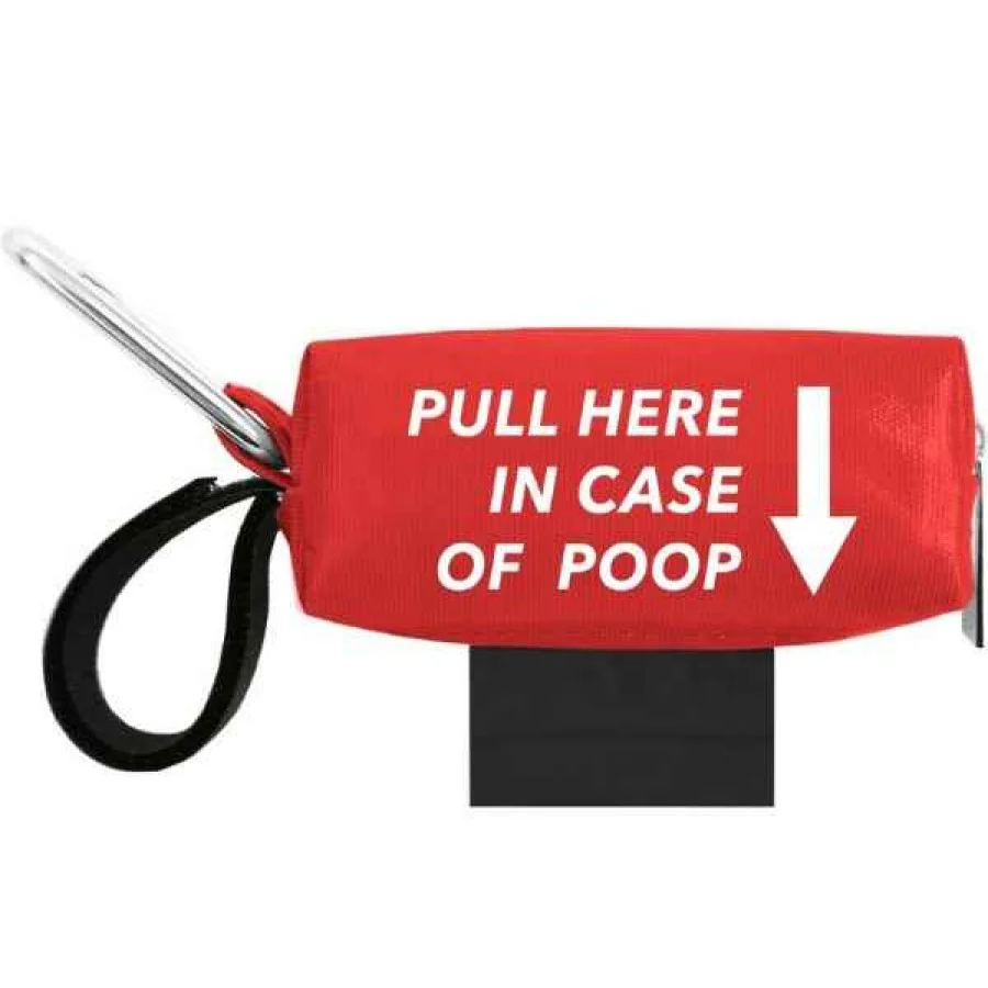 DISCONTINUED Doggie Walk Duffel Red w "Pull Here"