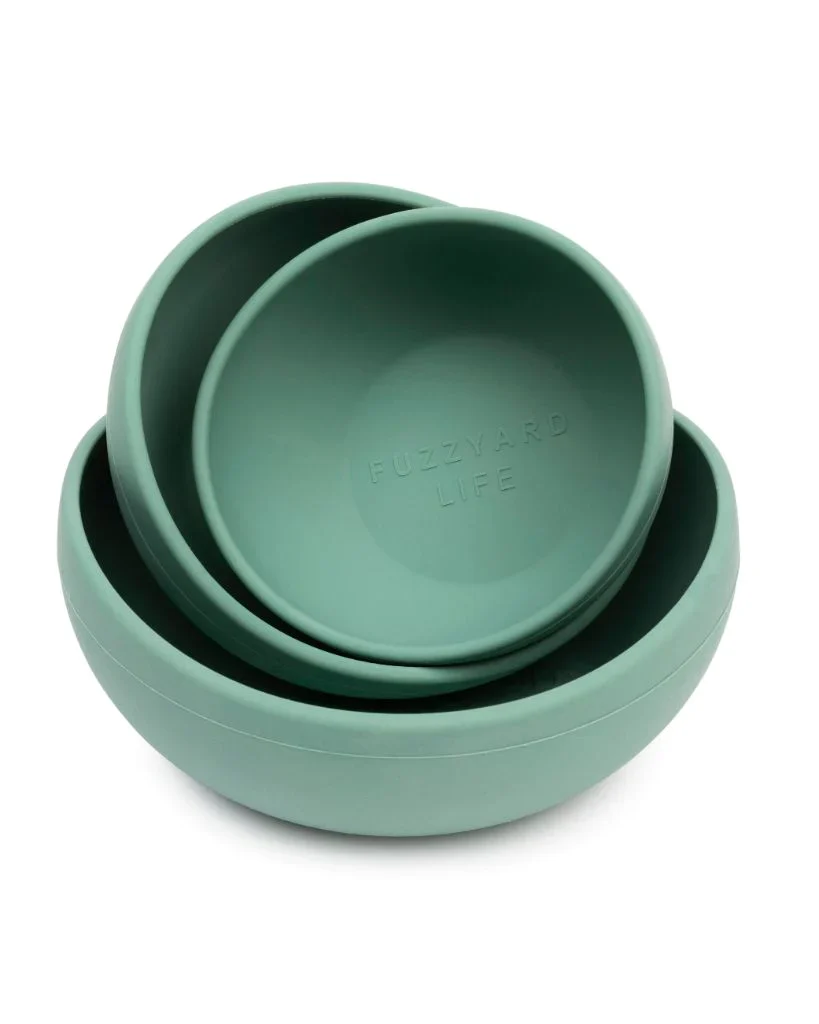 FuzzYard Life Silicone Bowl - Myrtle Green M - Image 2