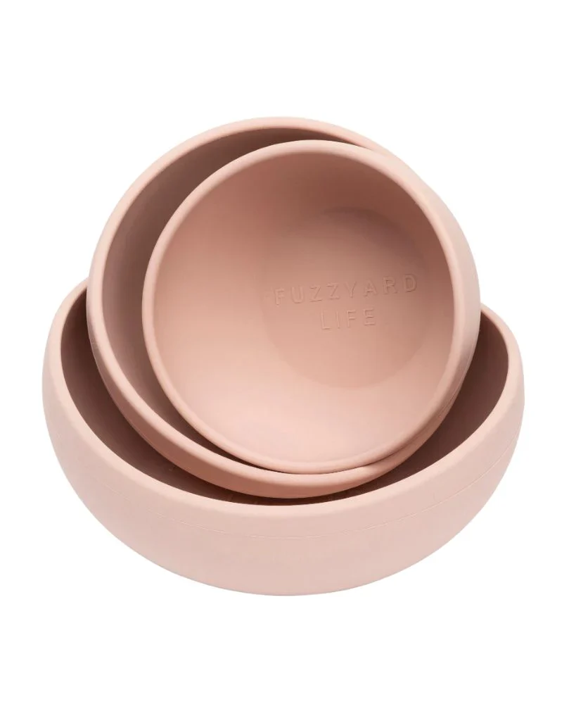FuzzYard Life Silicone Bowl - Soft Blush S - Image 2