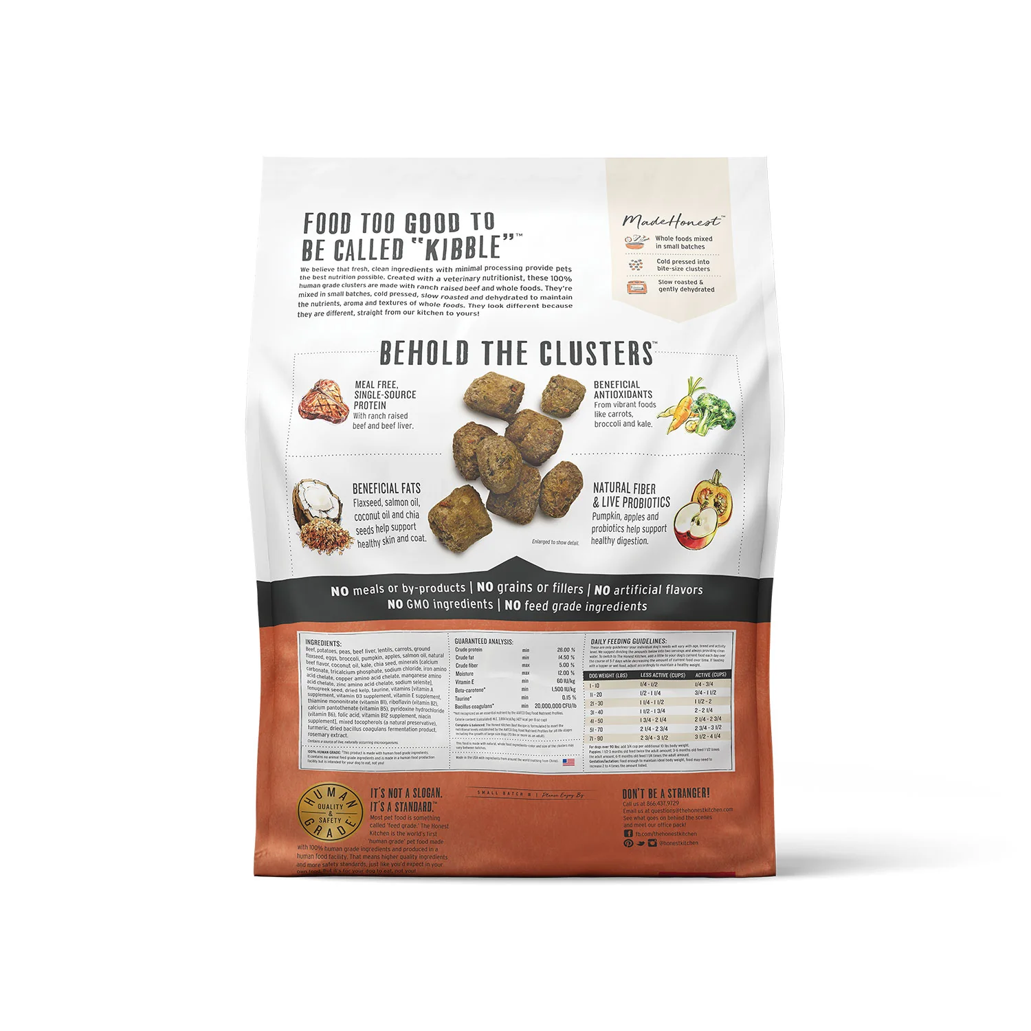 Honest Kitchen Whole Food Clusters Beef - Image 2