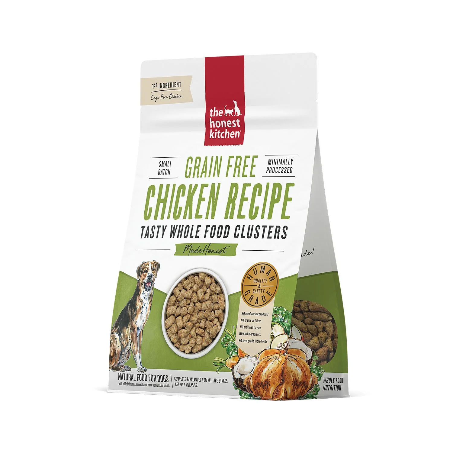Honest Kitchen Whole Food Clusters Chicken 1lb Case - Image 2