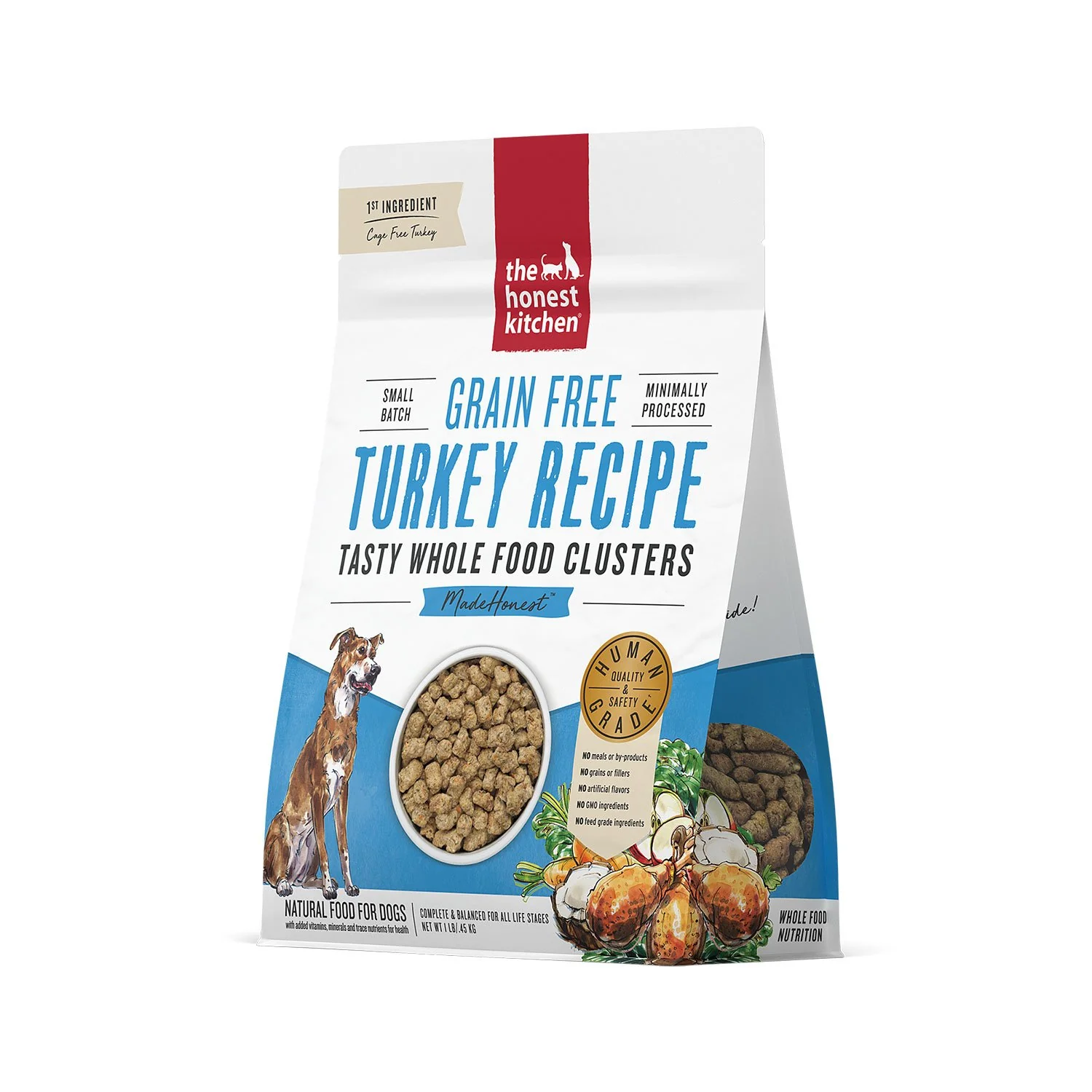 Honest Kitchen Whole Food Clusters Turkey 1lb Case - Image 2