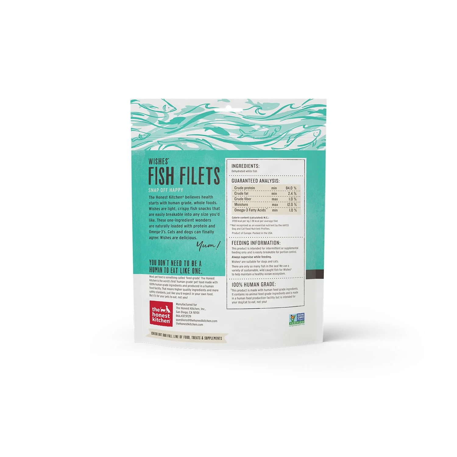 Honest Kitchen Wishes Filets Whitefish 3oz - Image 2