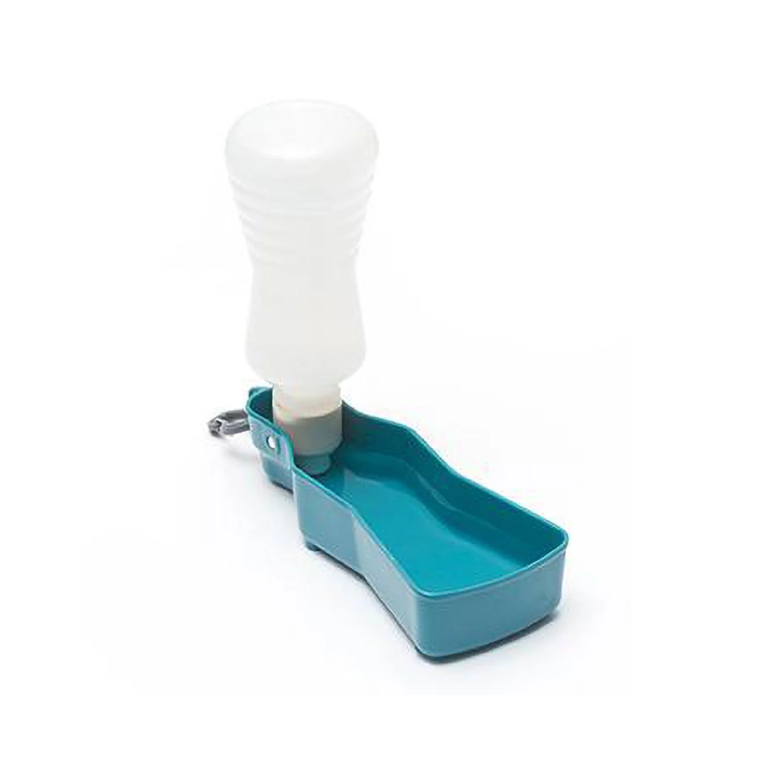 Messy Mutts Plastic Travel Water Feeder Blue - Image 2