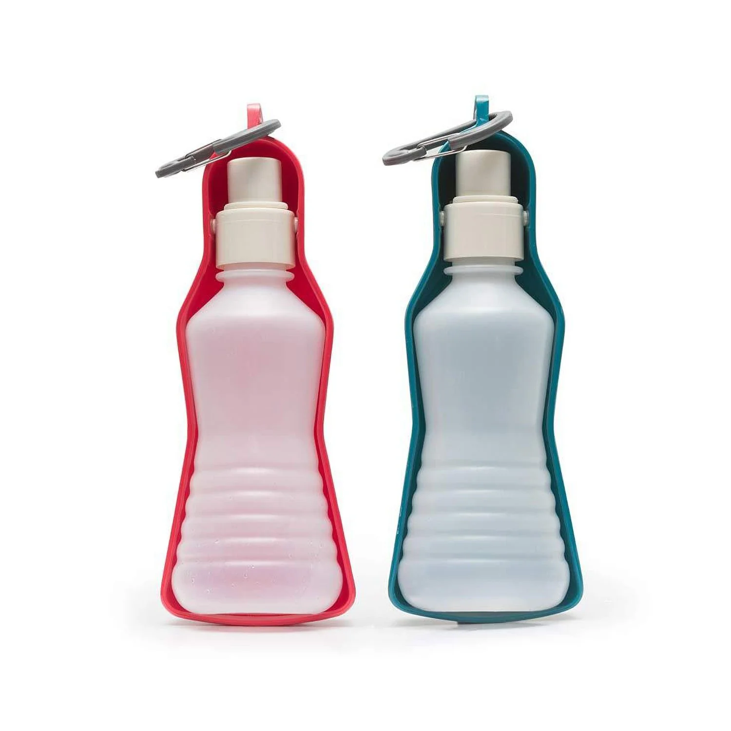 Messy Mutts Plastic Travel Water Feeder Blue - Image 4