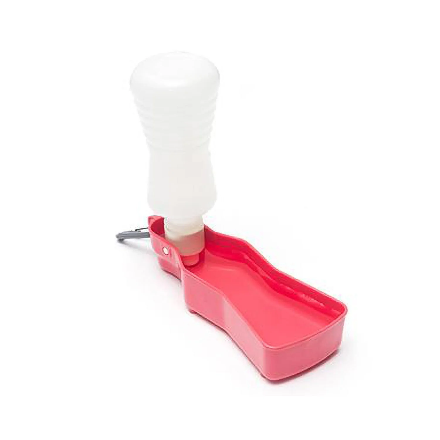 Messy Mutts Plastic Travel Water Feeder Watermelon - Image 2