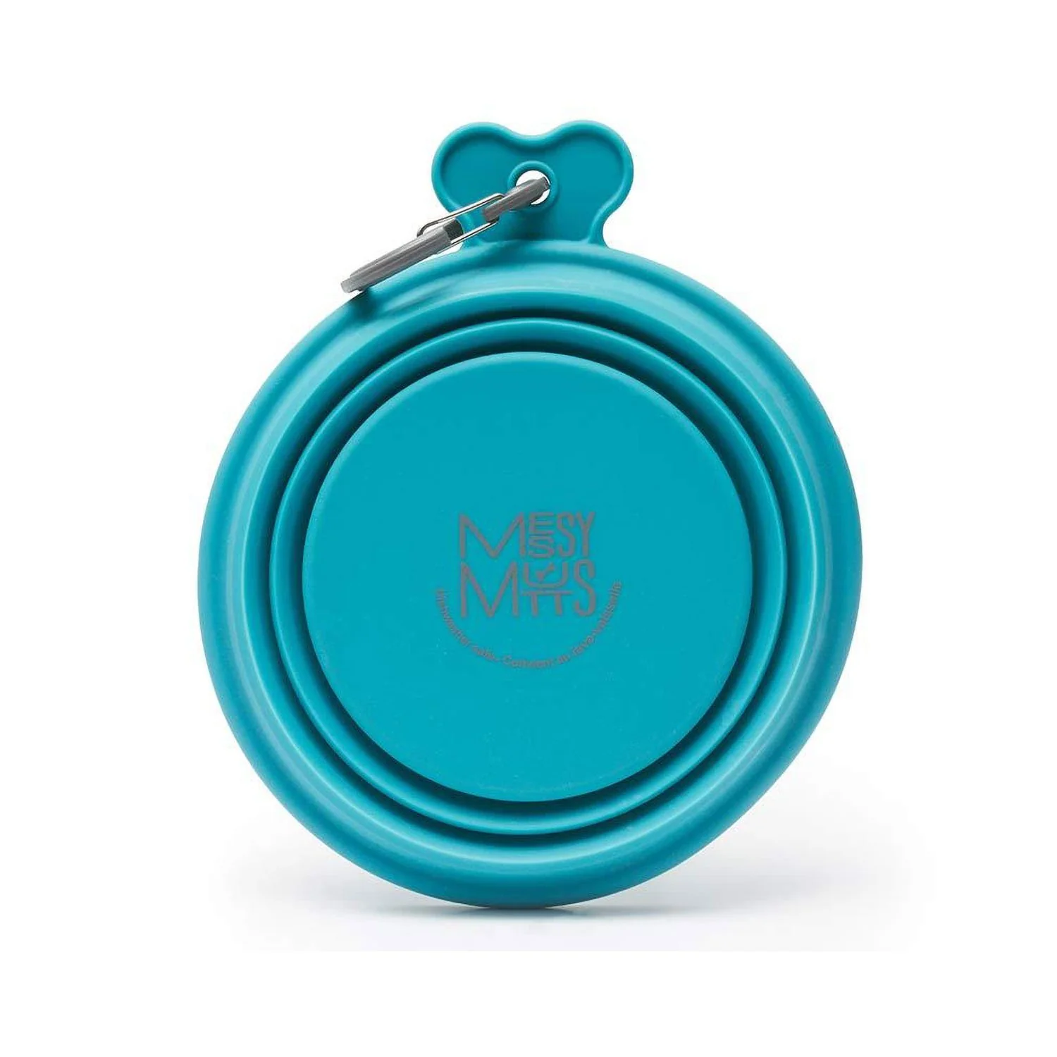 Messy Mutts Silicone Collapsible Bowl Blue - Image 3