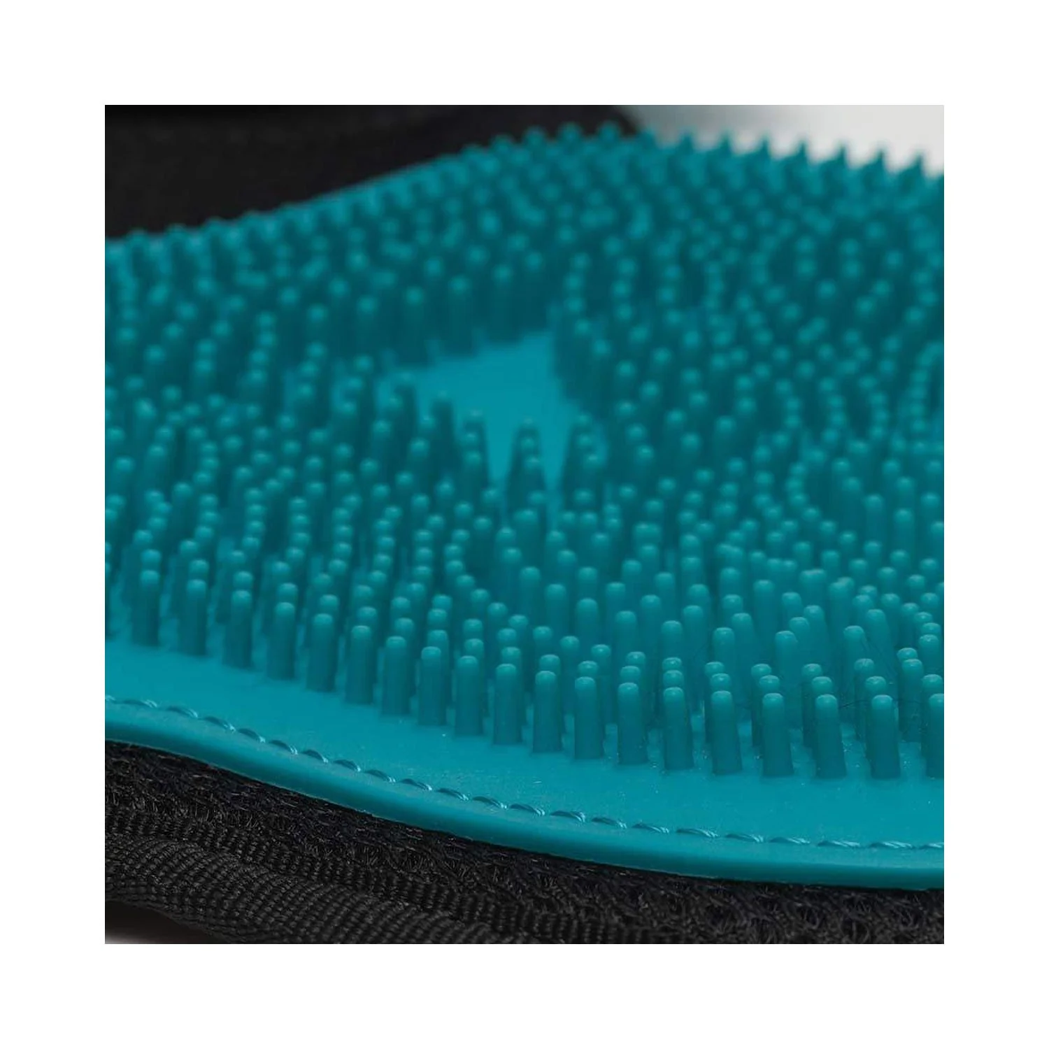 Messy Mutts Silicone Grooming Glove Blue DISCONTINUED - Image 4