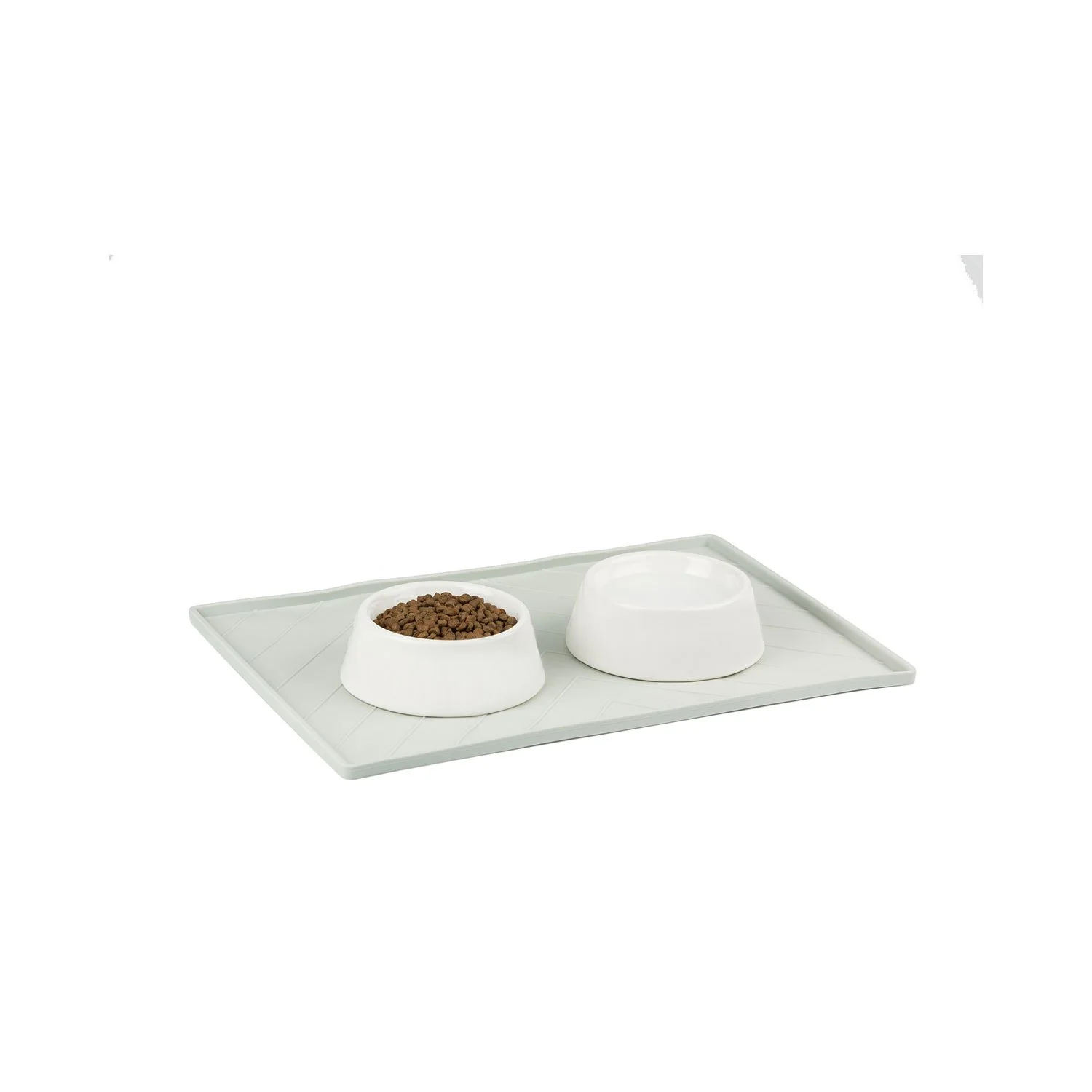 Messy Mutts Silicone Mat With Metal Rods Light Grey - Image 2