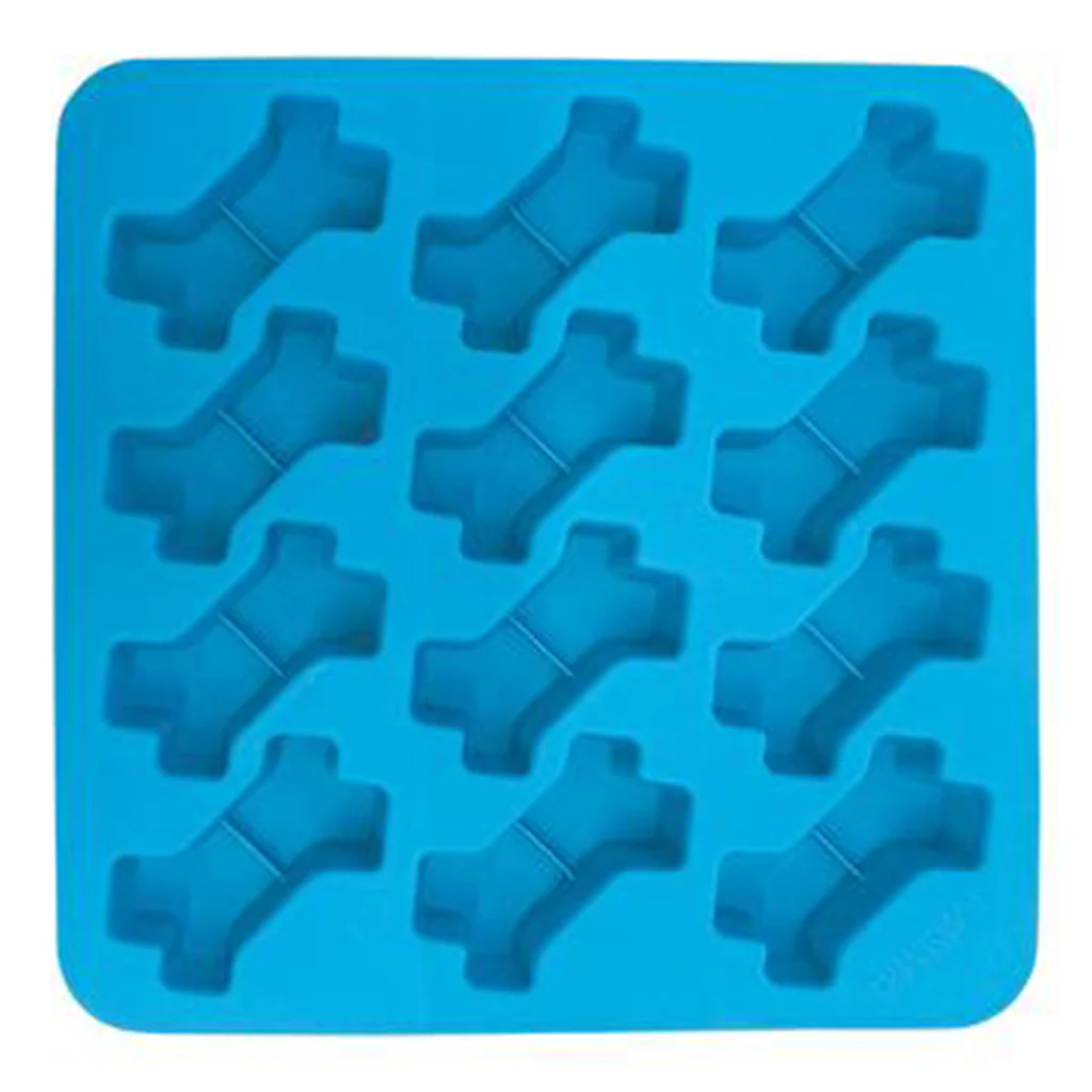 Messy Mutts Silicone Treat Making Molds Bone Shape Blue & Green 2pk - Image 4