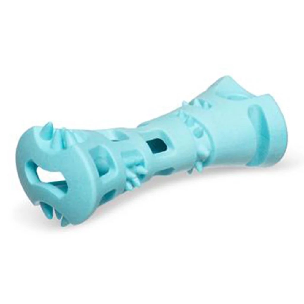 Messy Mutts Chew N' Stuff Foam Rubber Teal 6 inch - Image 2