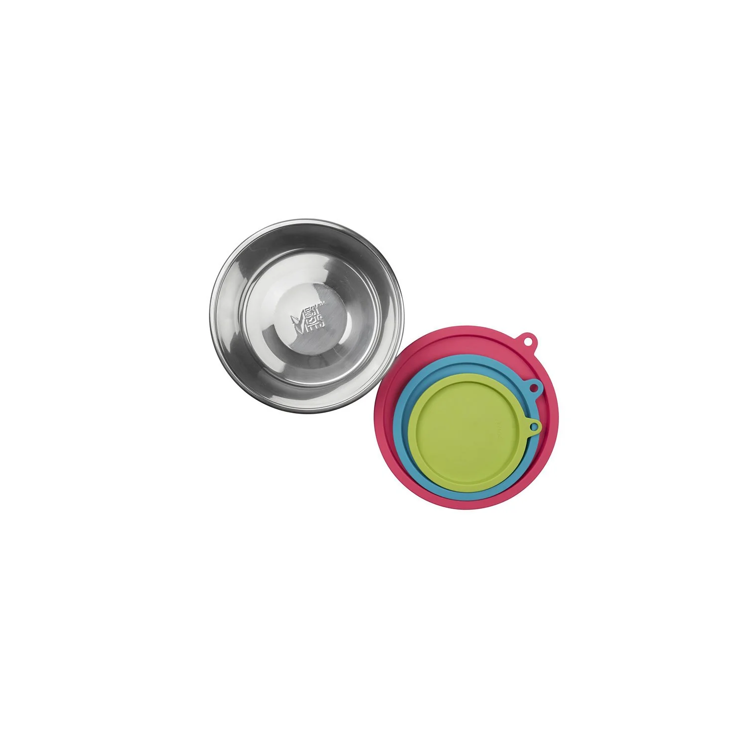 Messy Mutts Stainless Bowls & Silicone Lids 6PC - Image 4