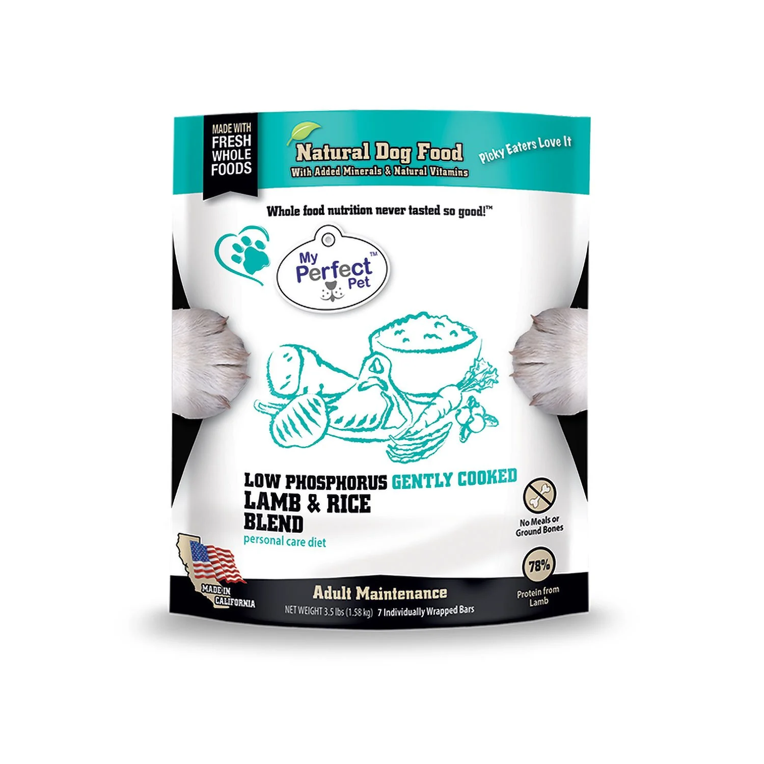 My Perfect Pet Low Phosphorus Lamb & Rice Bag 3.5lb - DISCONTINUED