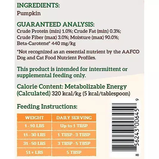 Natures Logic Pumpkin Can 15oz Case of 12 - Image 2