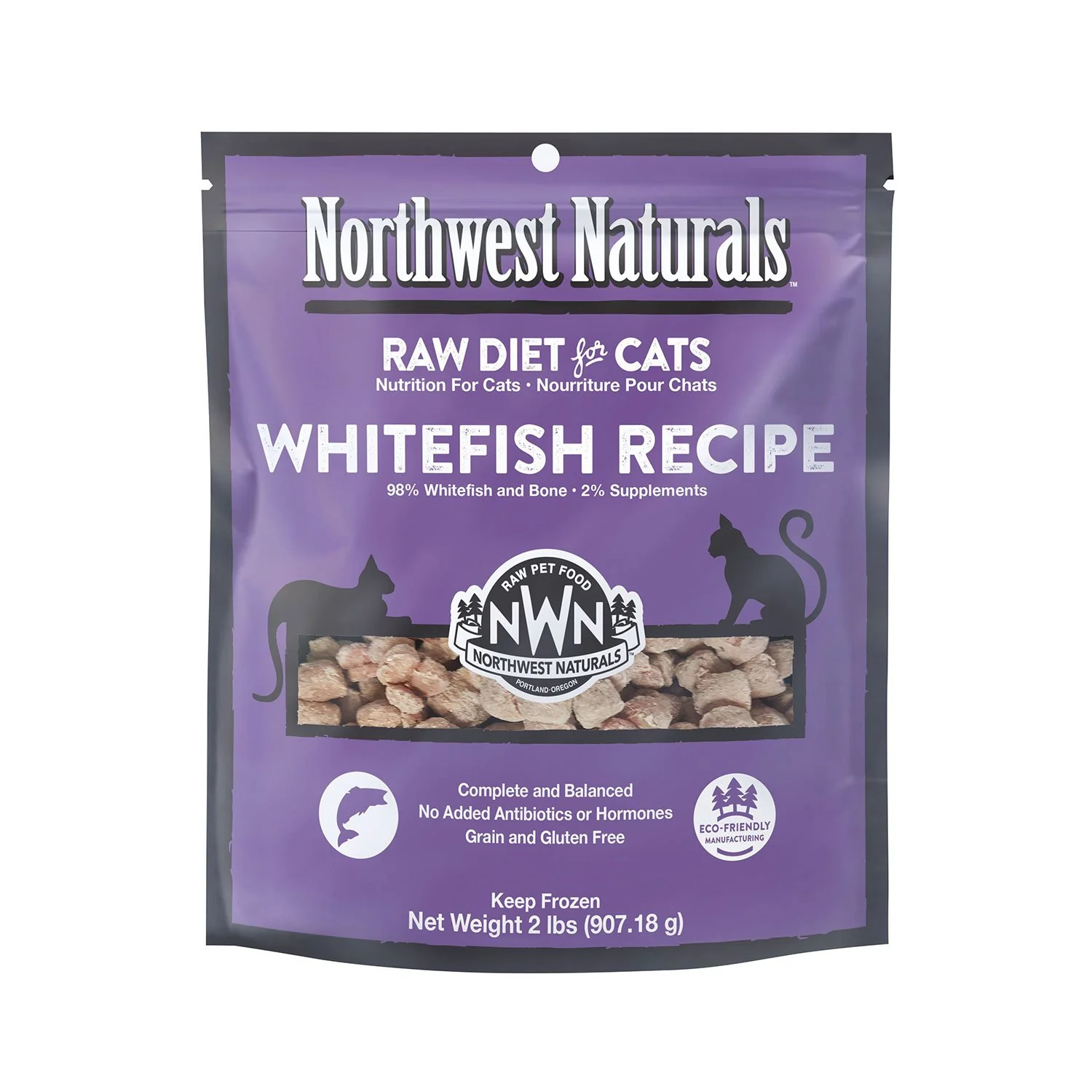 Northwest Naturals Cat Raw Whitefish 2lb Nibbles