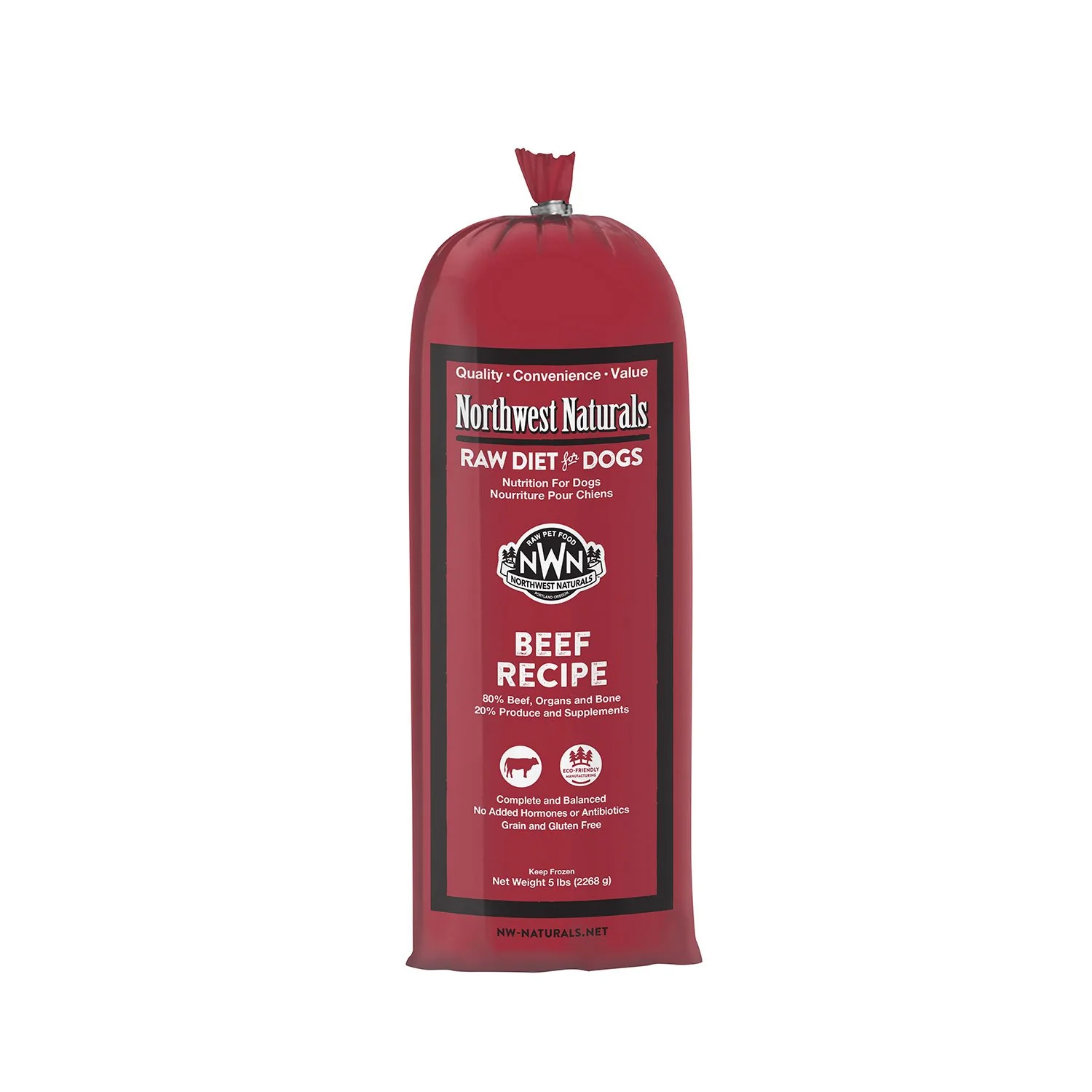 Northwest Naturals Raw Dog Beef Chub 5lb