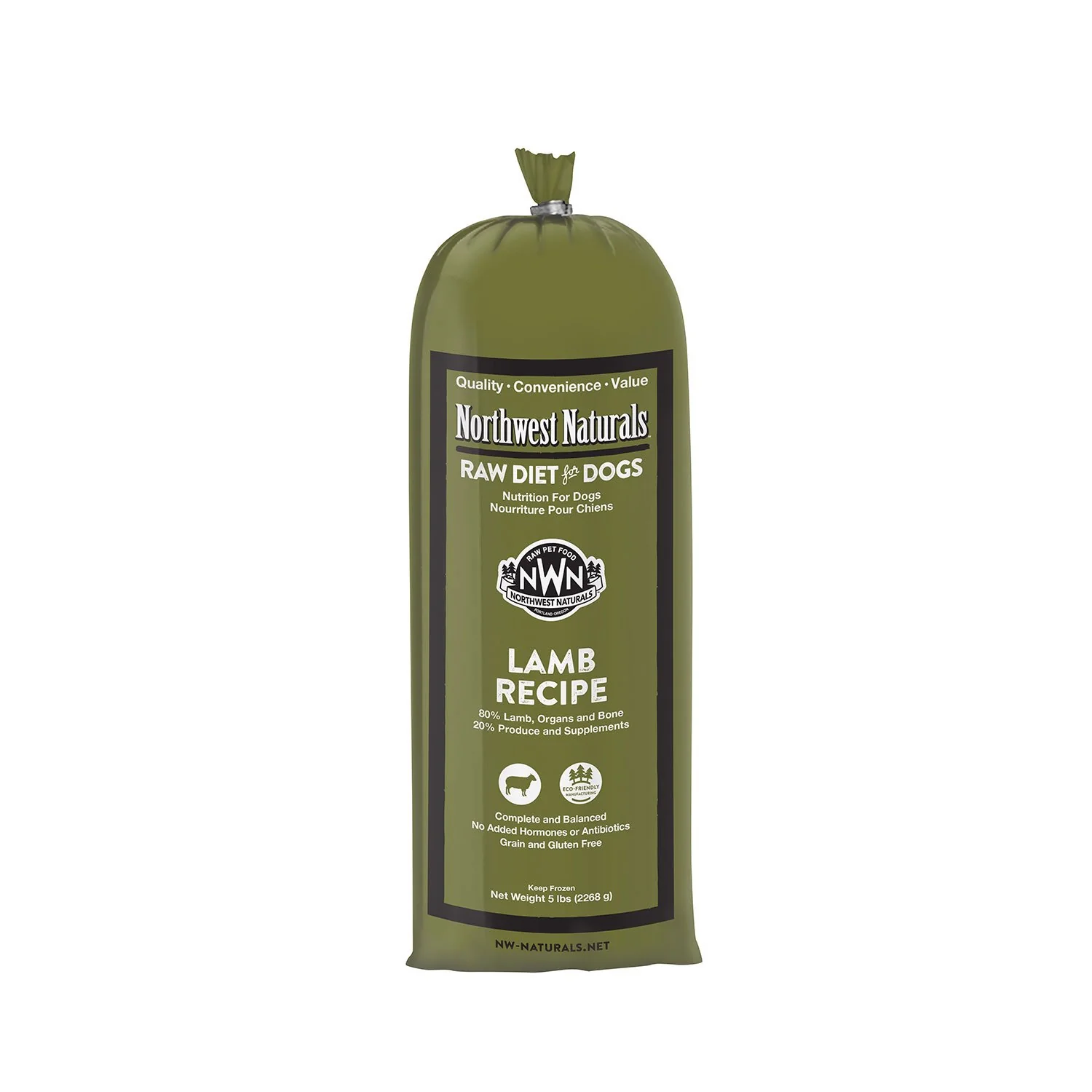 Northwest Naturals Raw Dog Lamb Chub 5lb