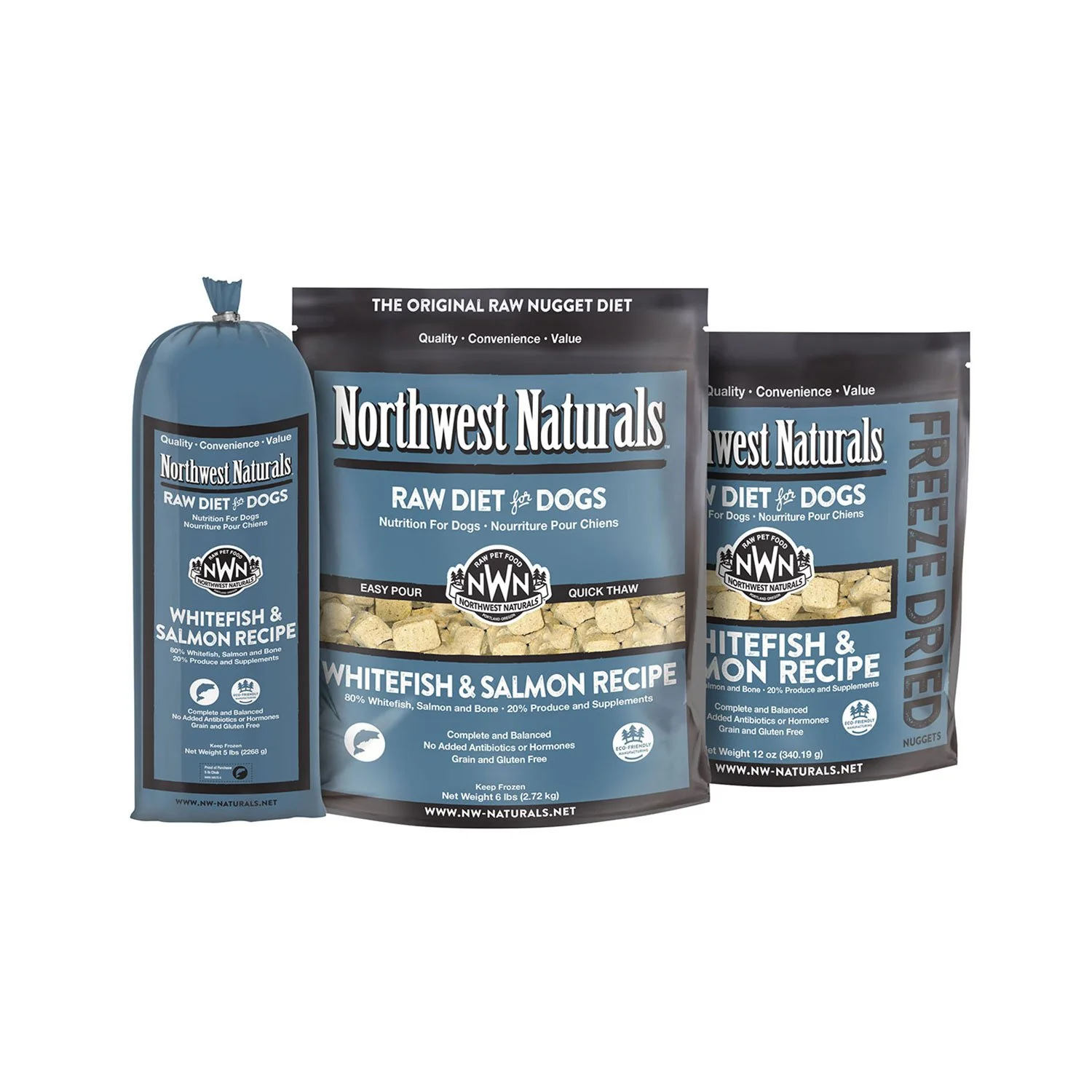Northwest Naturals Raw Dog WhiteFish Salmon 25lb