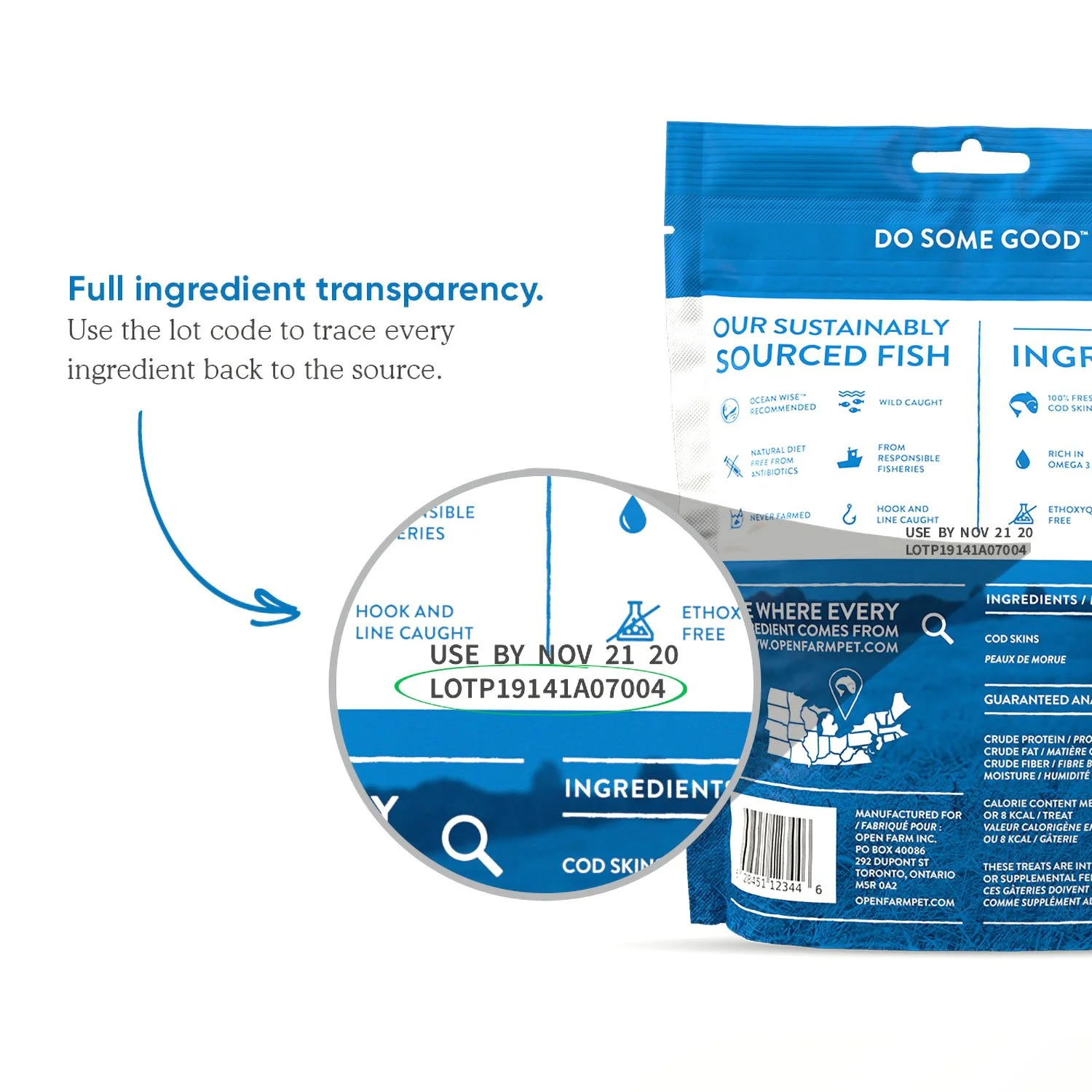Open Farm Dehydrated Cod Skin 2.25oz - Image 4