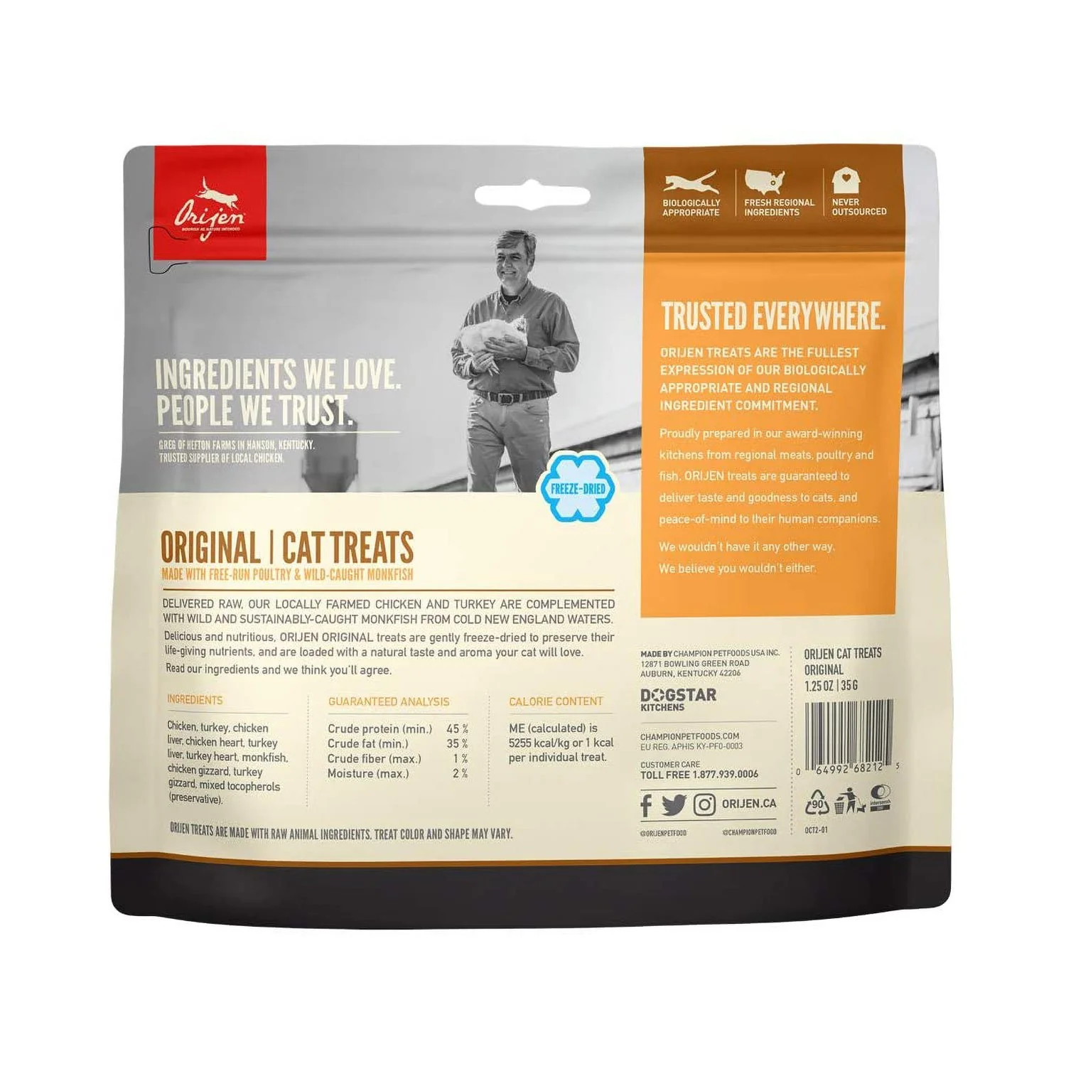 Orijen Cat Freeze Dried Original Treat 1.25oz - Image 2