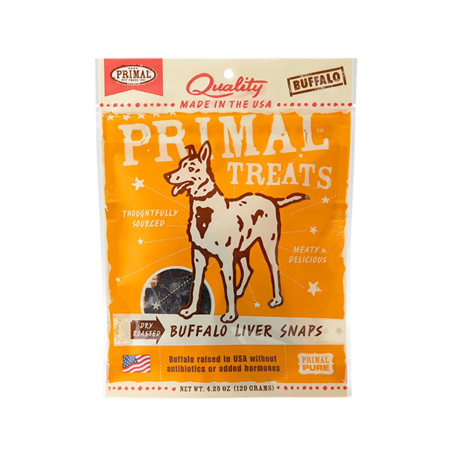 Primal Buffalo Liver Snaps 4.25oz