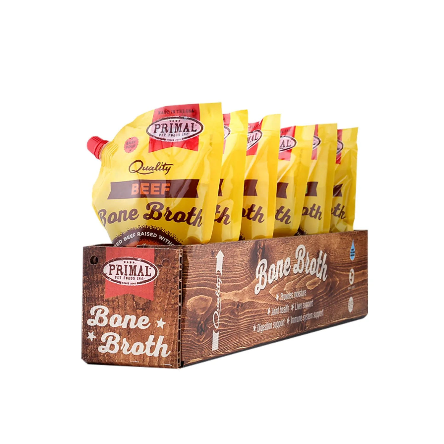 Primal Raw Beef Bone Broth 20oz Case - Image 2
