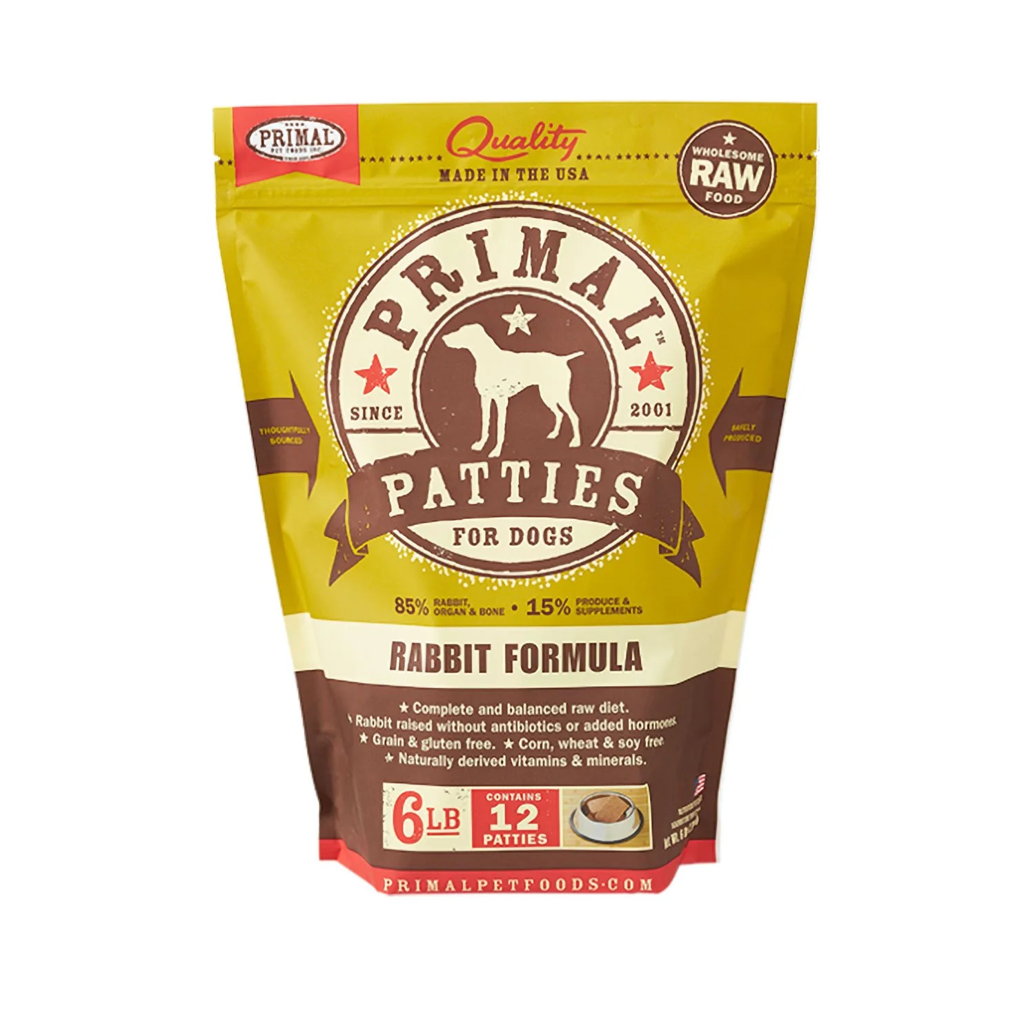 Primal Raw Dog Rabbit 6lb