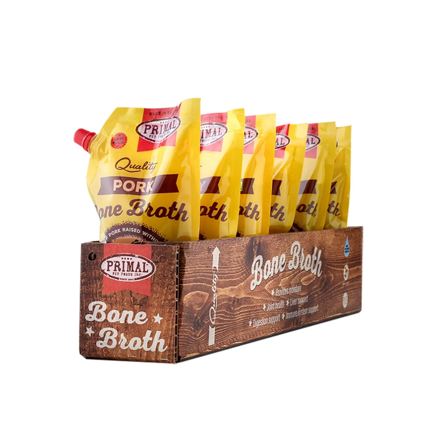 Primal Raw Pork Bone Broth 20oz Case - Image 2
