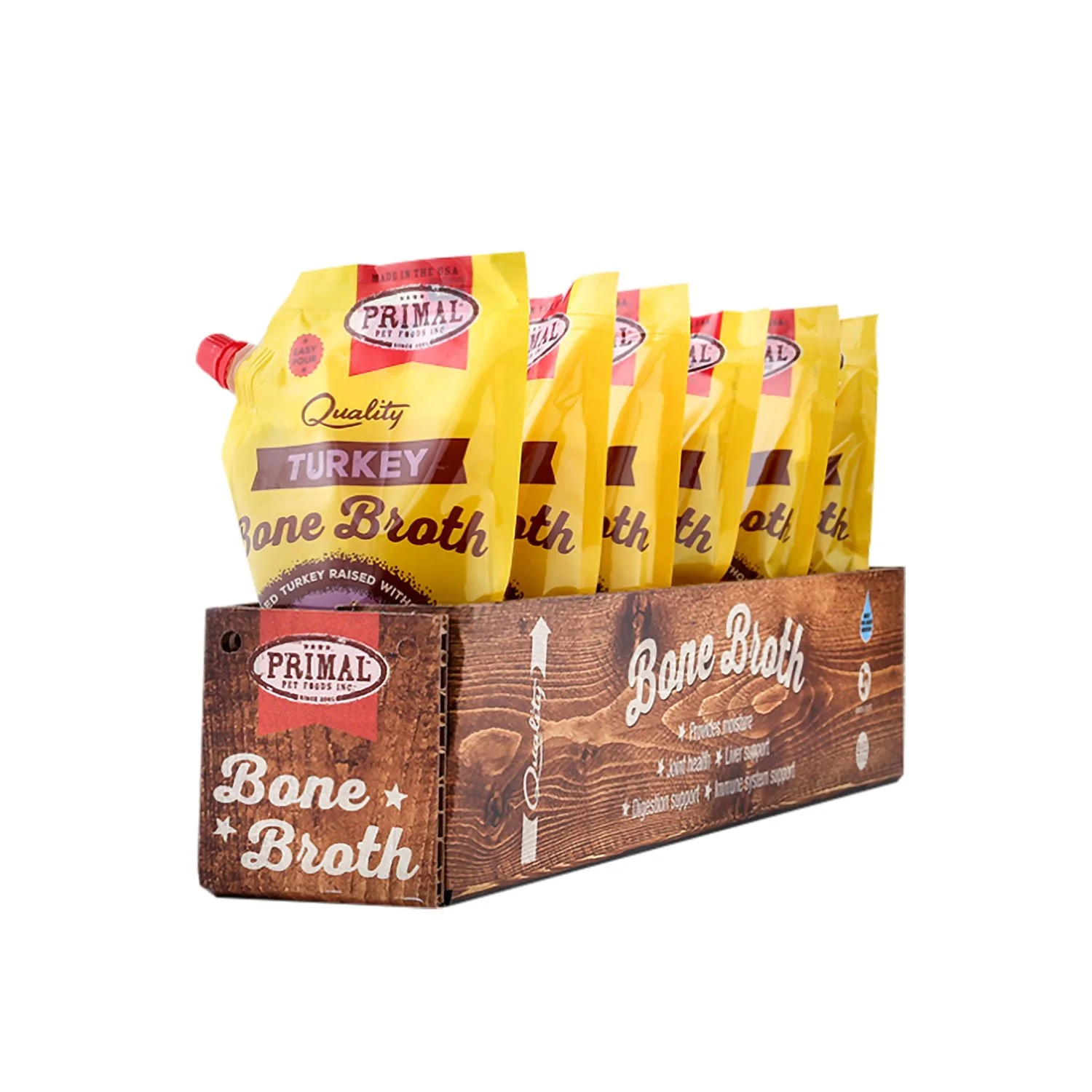 Primal Raw Turkey Bone Broth 20oz Case - Image 2