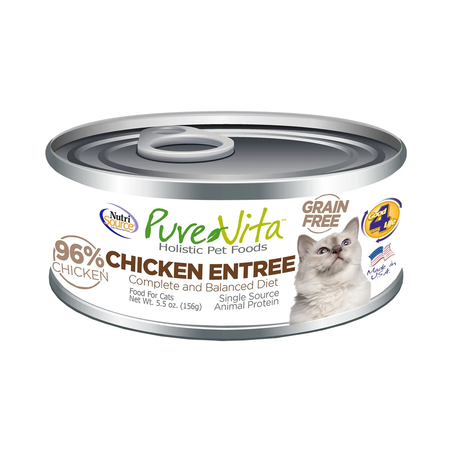 Pure Vita Cat Grain Free Chicken Stew Can
