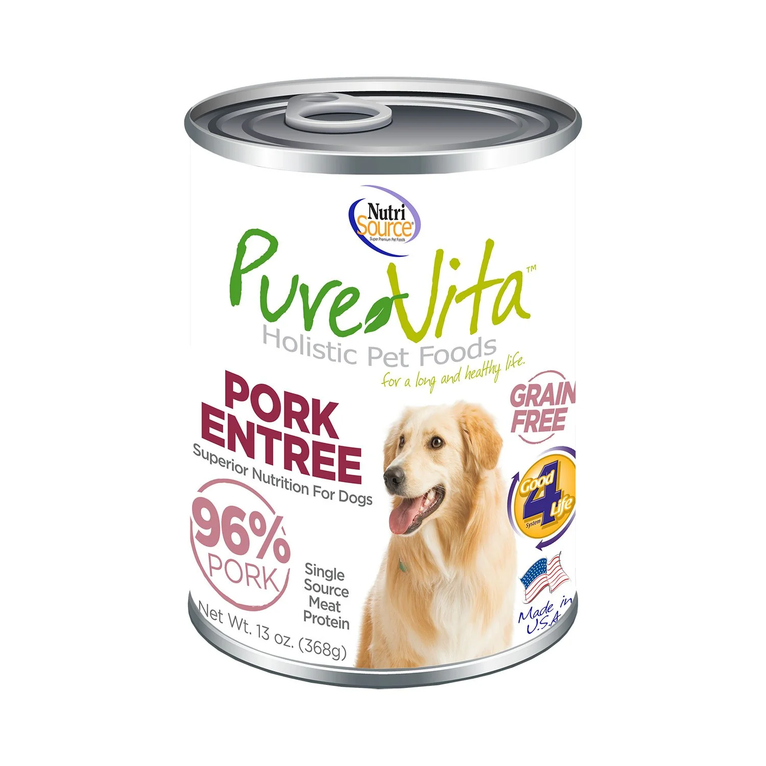 Pure Vita Grain Free Pork Stew Can