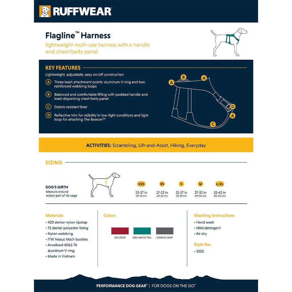 Ruffwear Flagline Harness Gray - Image 4