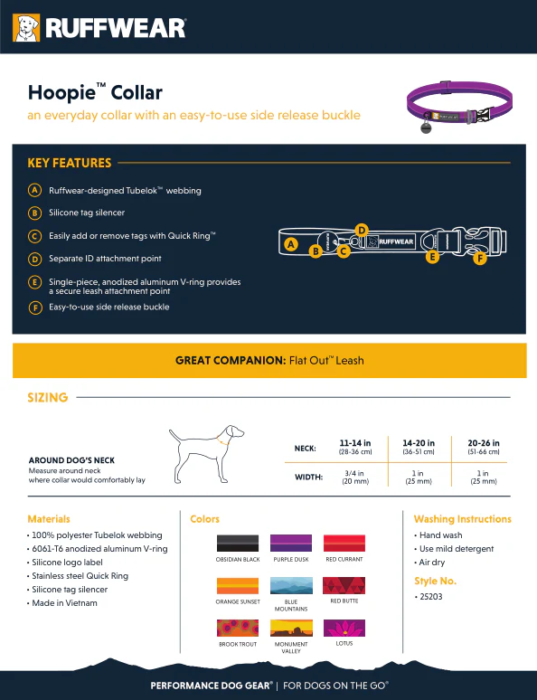 Ruffwear Hoopie Collar Blue Mountains - Image 3