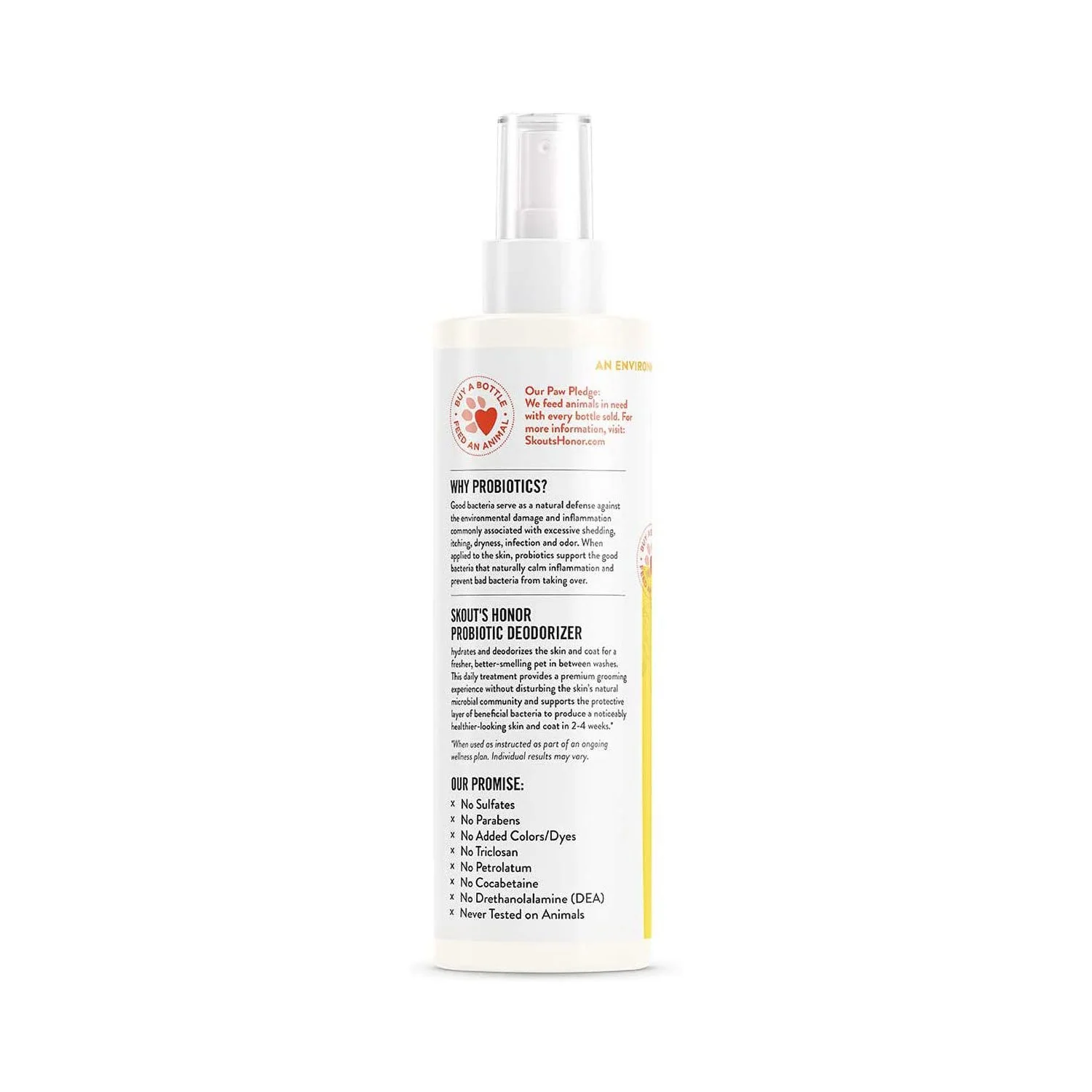 Skout's Honor Probiotic Deodorizer Spray Unscented 8oz - Image 2