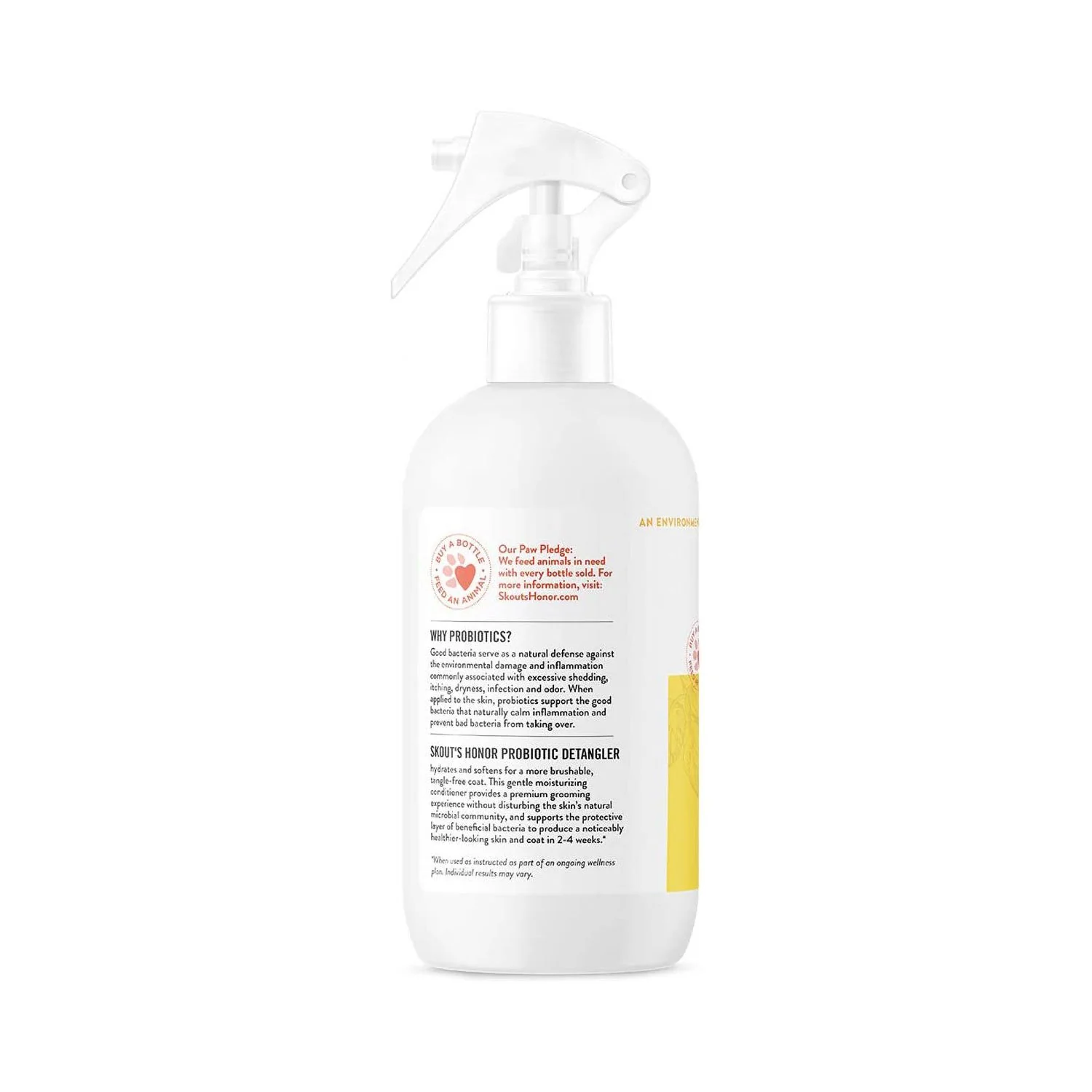 Skout's Honor Probiotic Detangler Spray Honeysuckle 8oz - Image 3