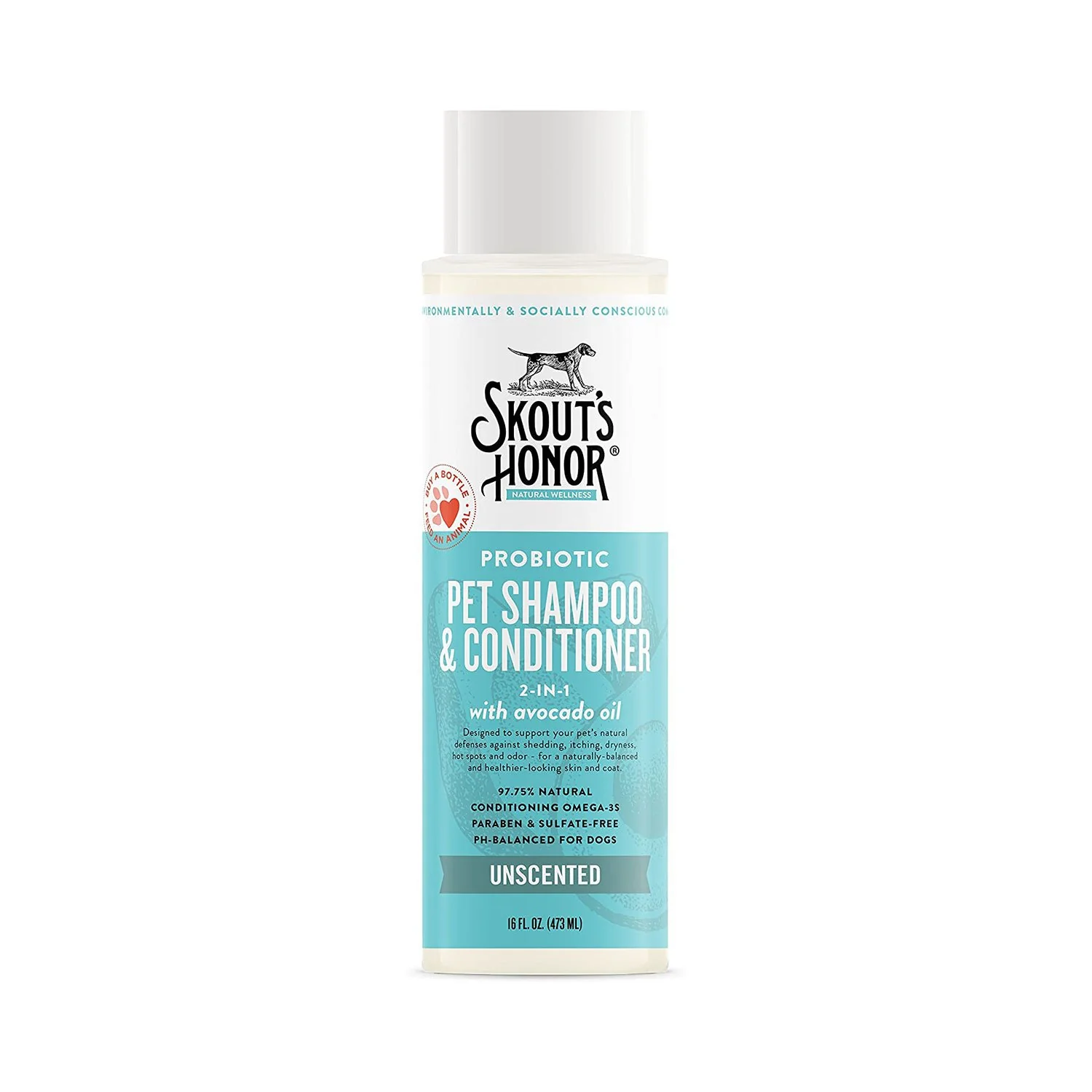 Skout's Honor Probiotic Shampoo & Conditioner Unscented 16oz