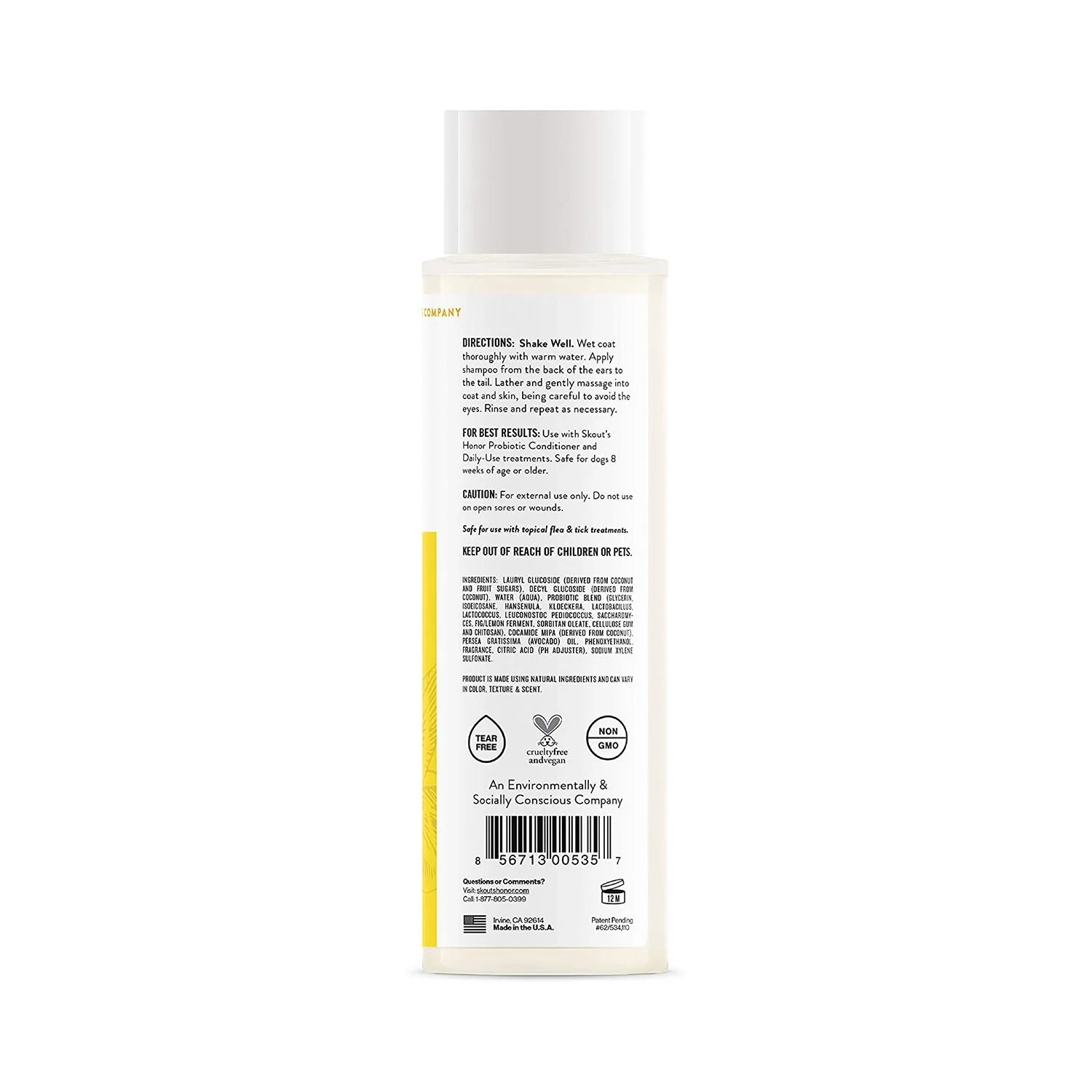 Skout's Honor Probiotic Shampoo Honeysuckle 16oz - Image 3