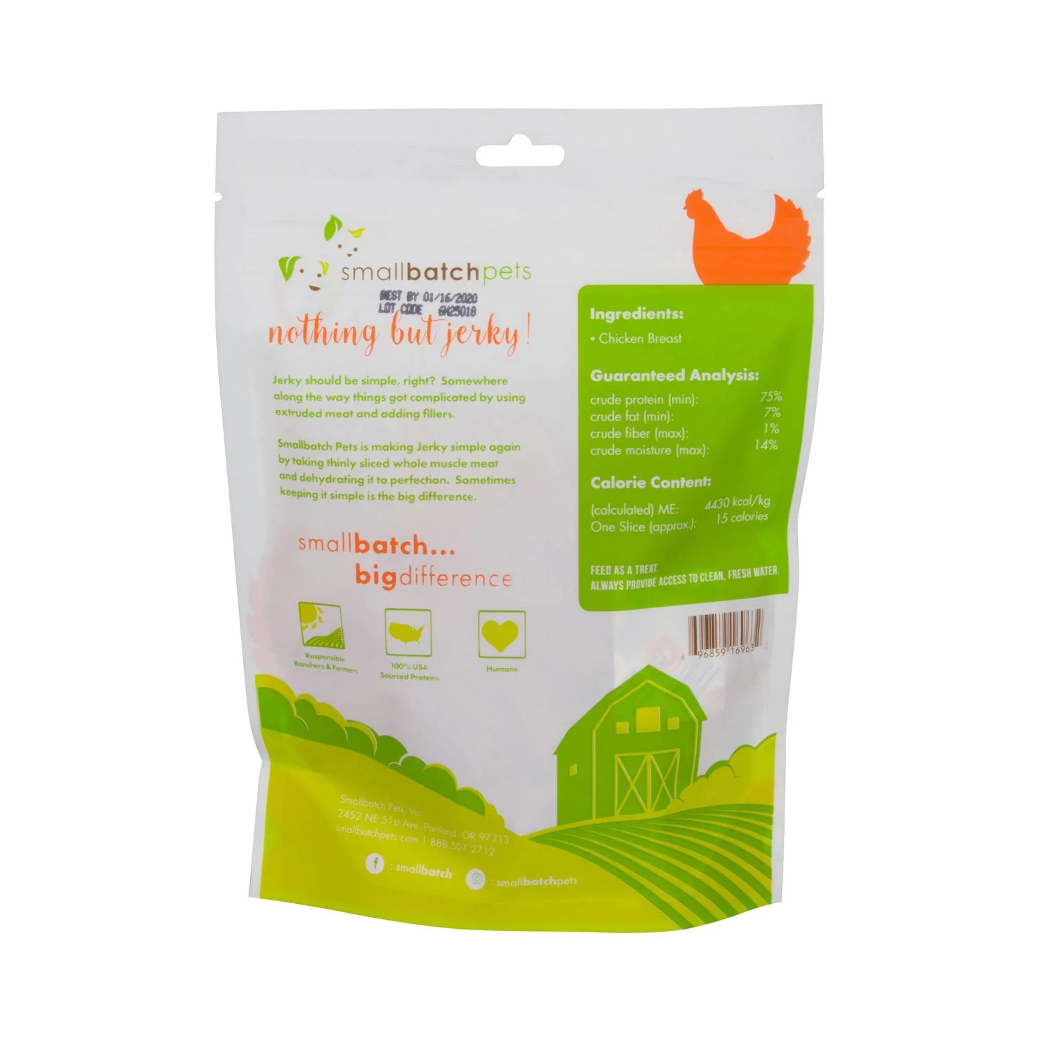 SmallBatch Chicken Jerky 4oz - Image 2