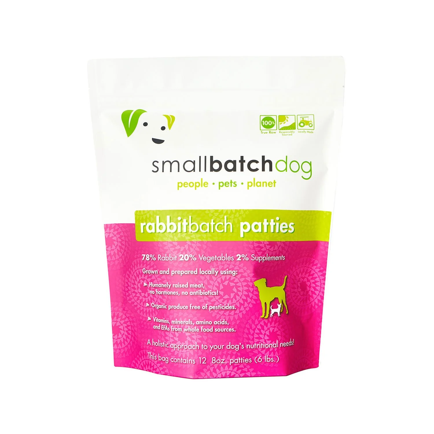 SmallBatch Dog Rabbit Patties 6lb
