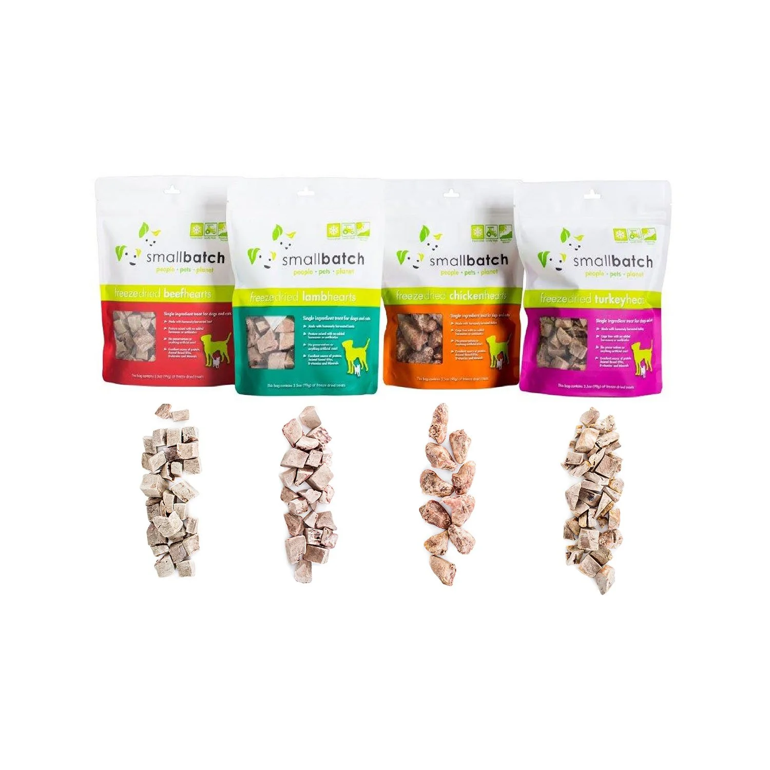 SmallBatch Freeze Dried Lamb Hearts 3.5oz - Image 3