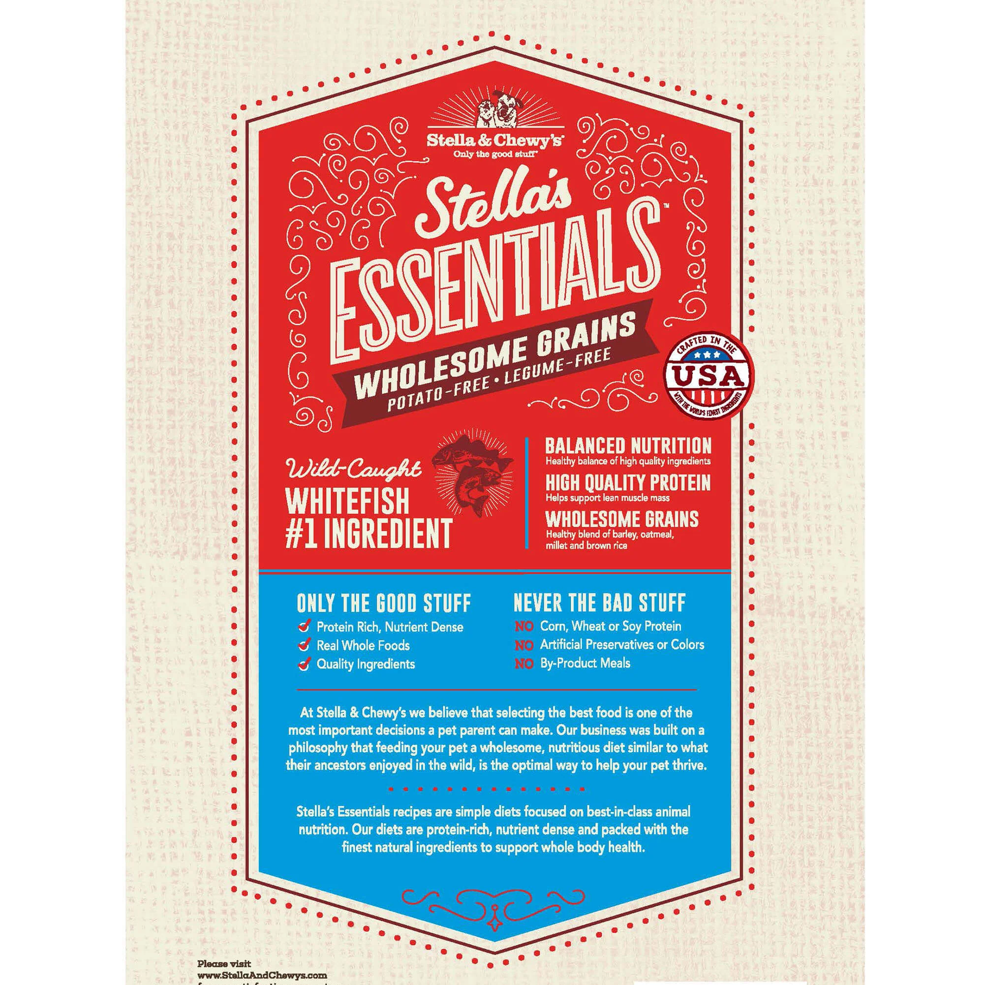 Stella & Chewy's Dog Essentials Whitefish & Salmon Ancient Grains - Image 2