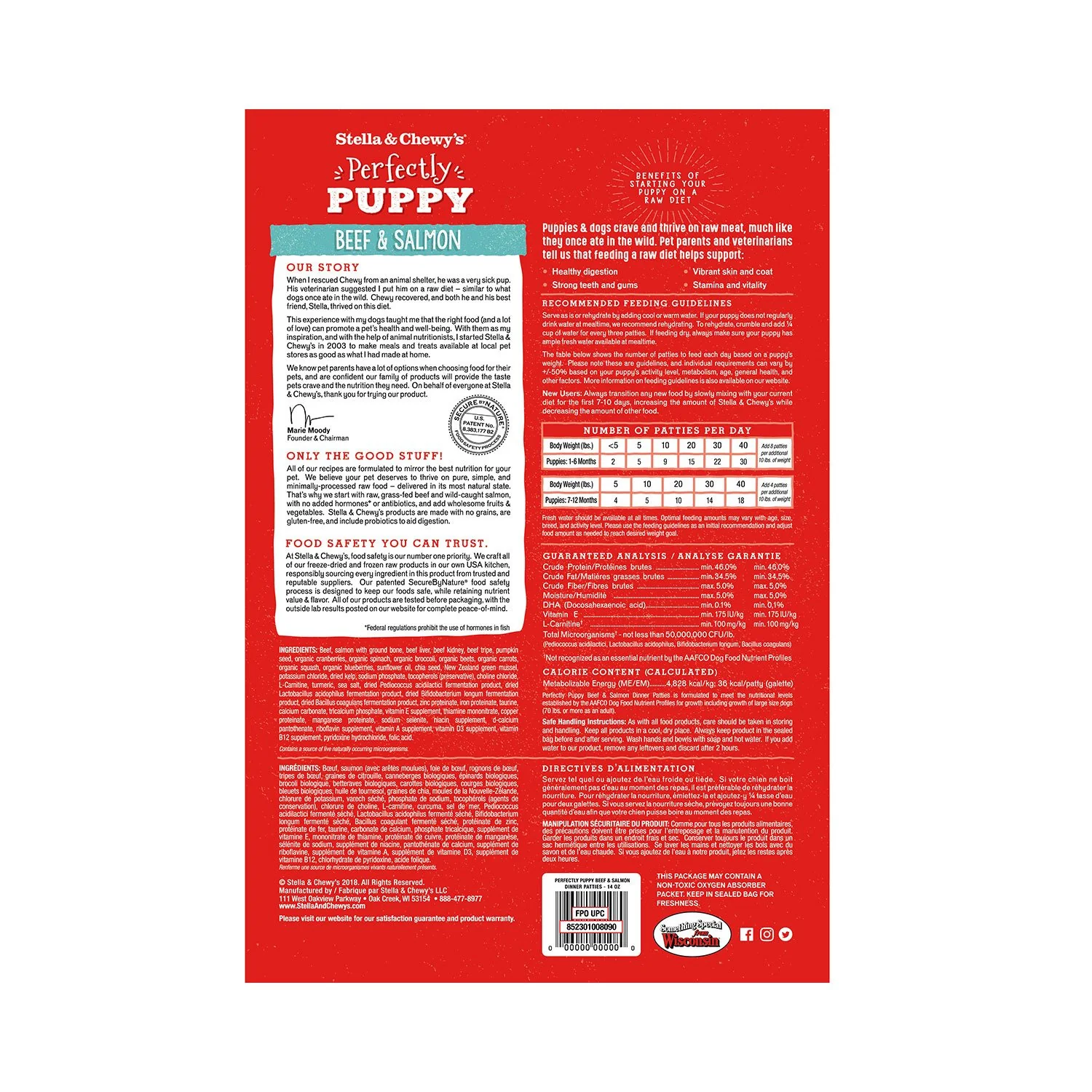 Stella & Chewy's Dog Puppy Freeze Dried Beef & Salmon - Image 2