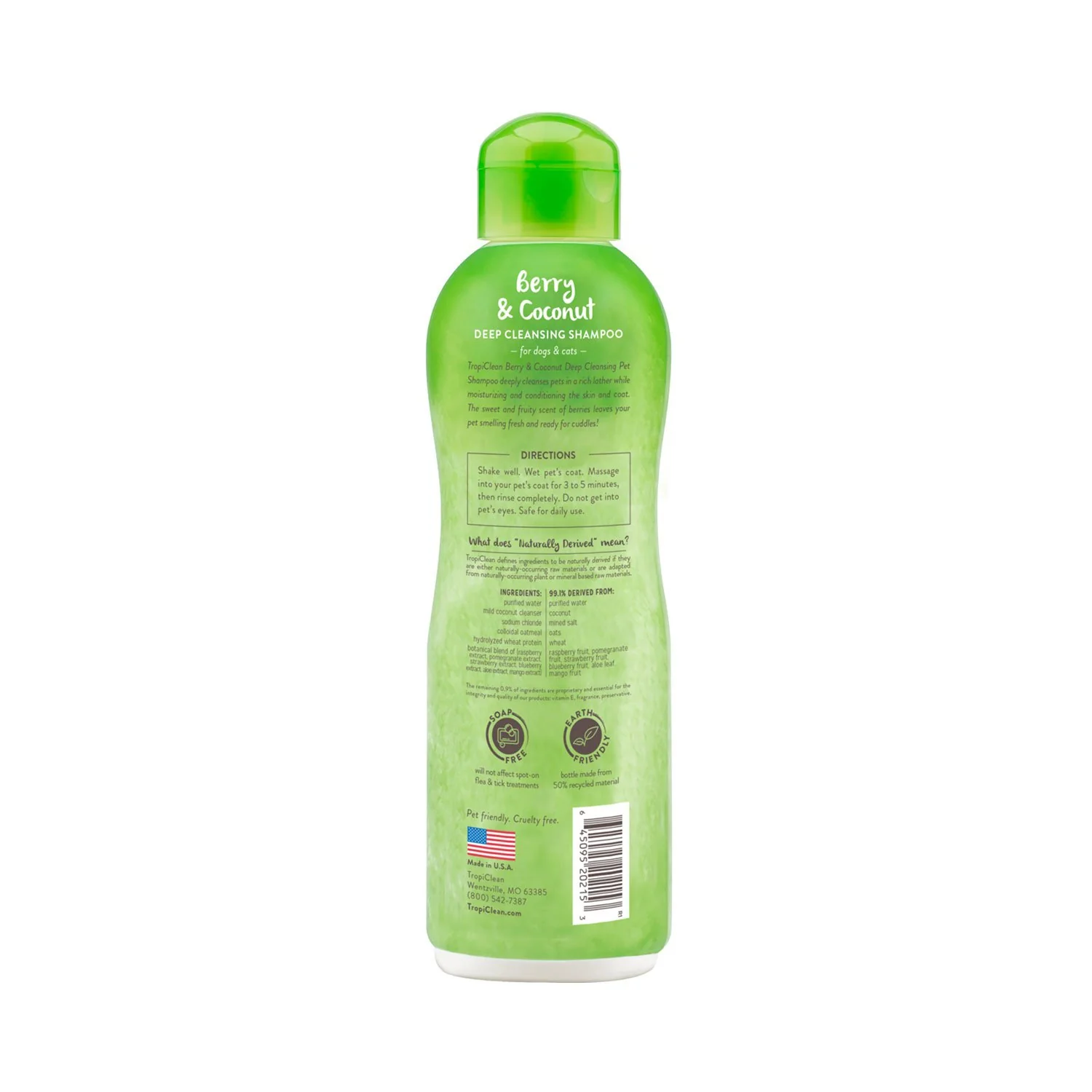 TropiClean Berry Shampoo 20oz - Image 2