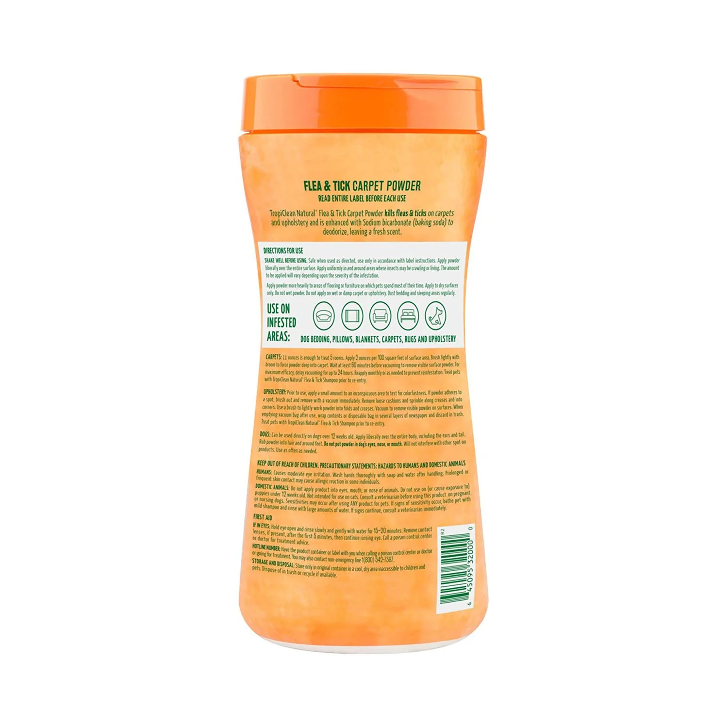 TropiClean Flea And Tick Carpet Powder 11oz - Image 3